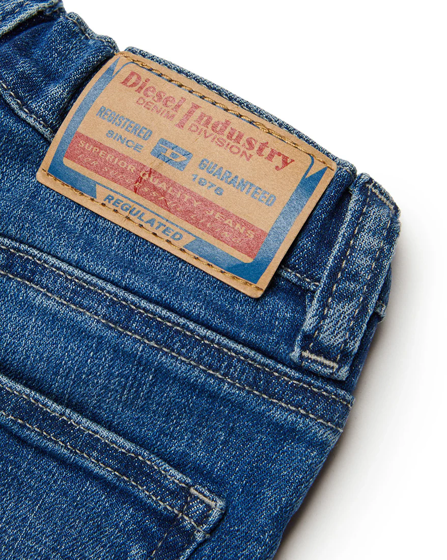 Diesel Kids Bermuda in denim Blu per Neonati