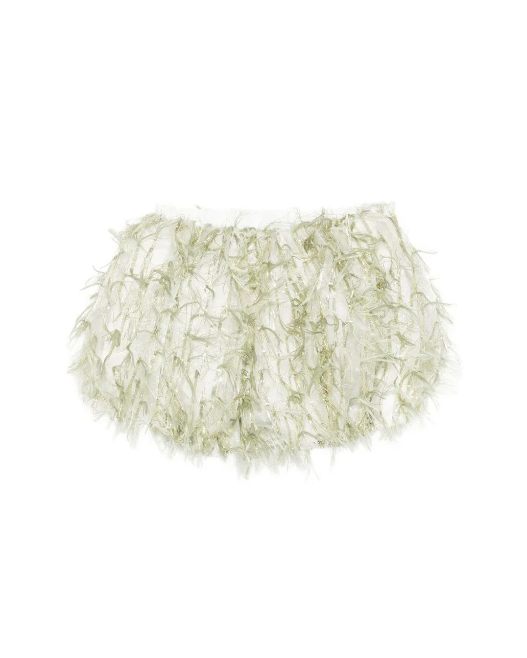 A'lapage Kids Short Oliva Frangiato per Bambine