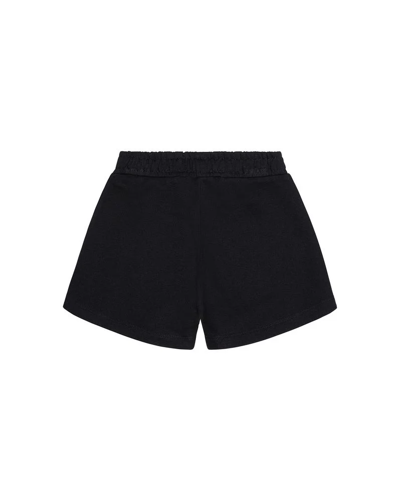Iceberg Kids Bermuda Nero con Logo per Bambine
