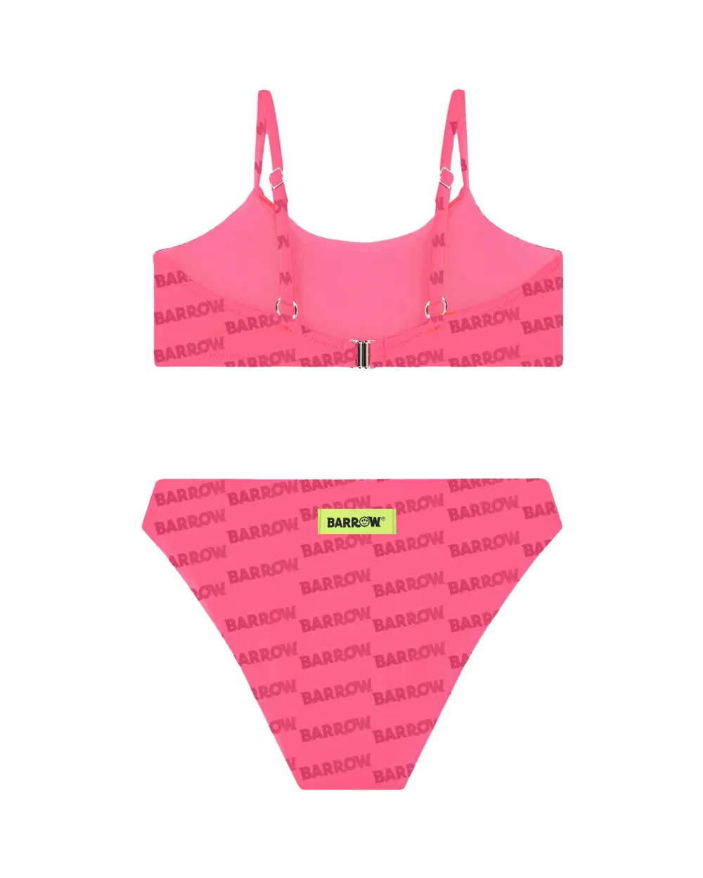Barrow Kids Costume Bikini Fucsia All-Over con Stampa Multicolor per Bambine