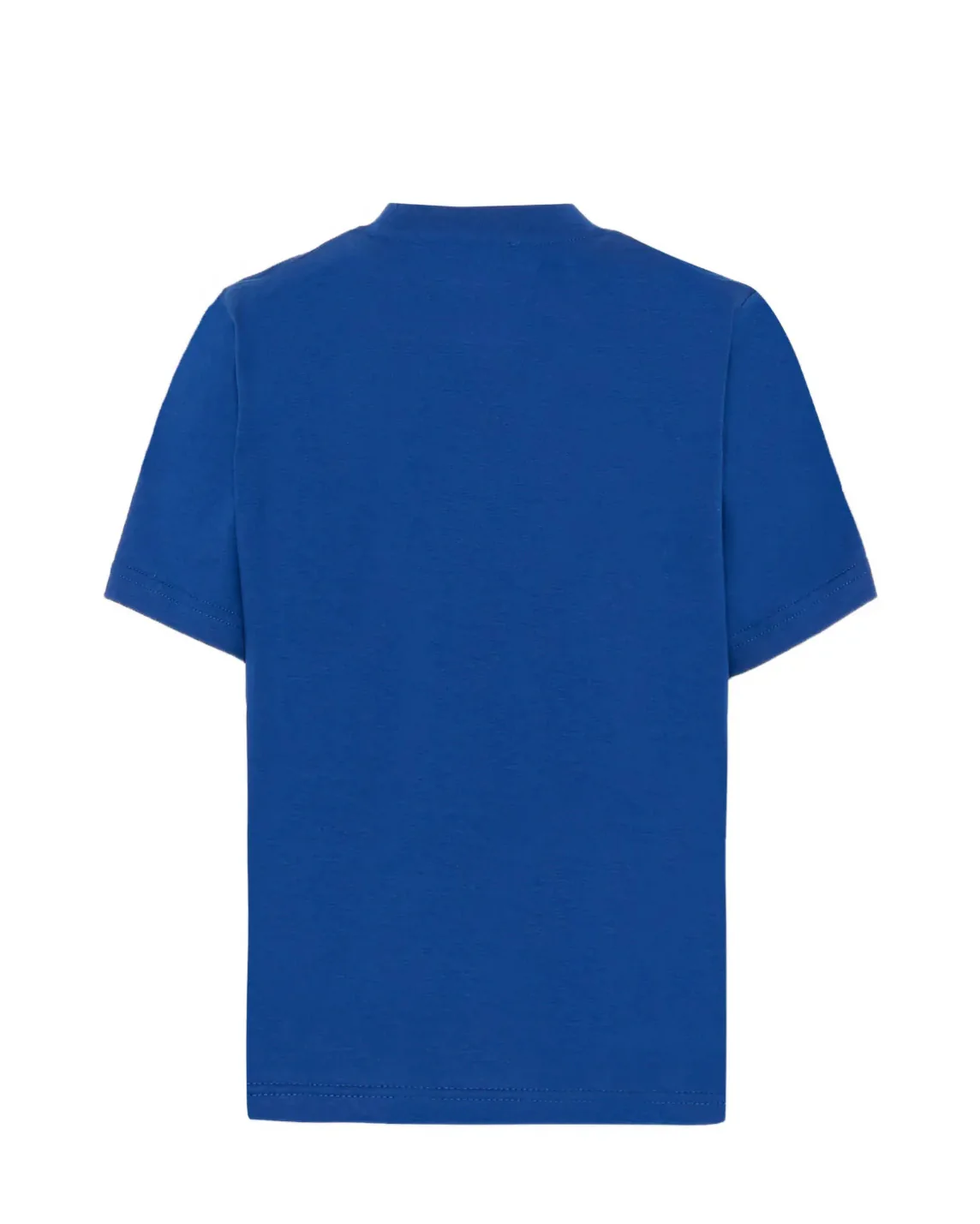 Dsquared2 Kids T-shirt Blu Monocolore con Logo in Rilievo per Bambini