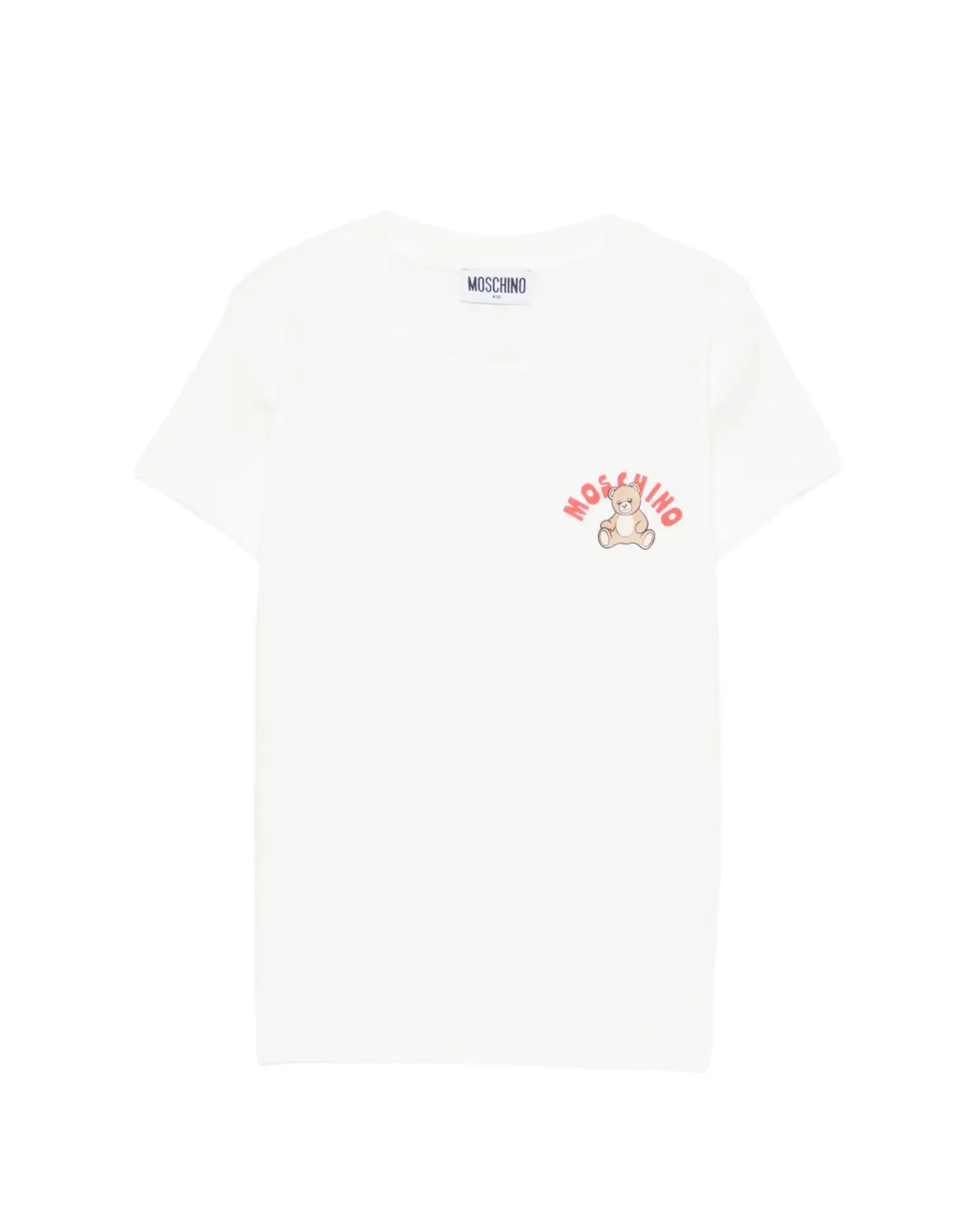 Moschino Kids T-shirt Panna con Teddy Bear per Bambini