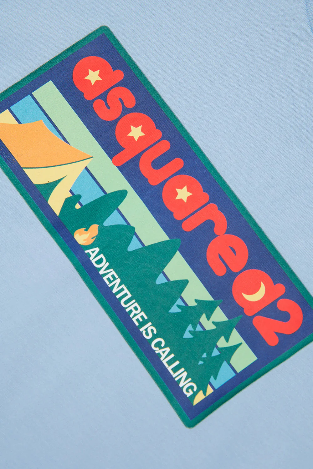 Dsquared2 Kids T-shirt Azzurra con Logo Stampato per Bambini