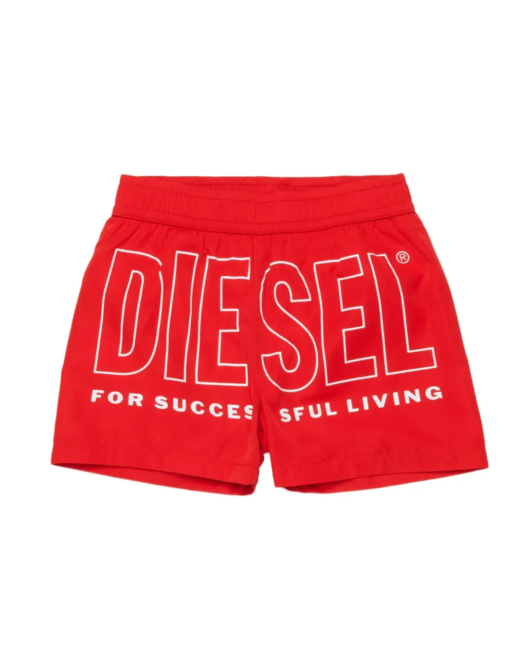 Diesel Kids Costume Rosso con Logo per Neonati