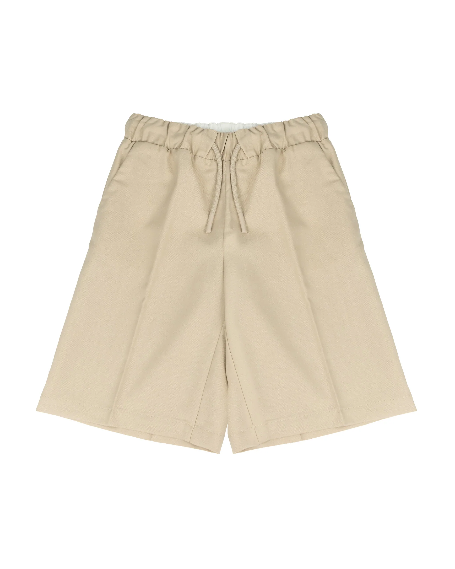 Roberto Cavalli Kids Bermuda Beige con Coulisse e Logo per Bambini