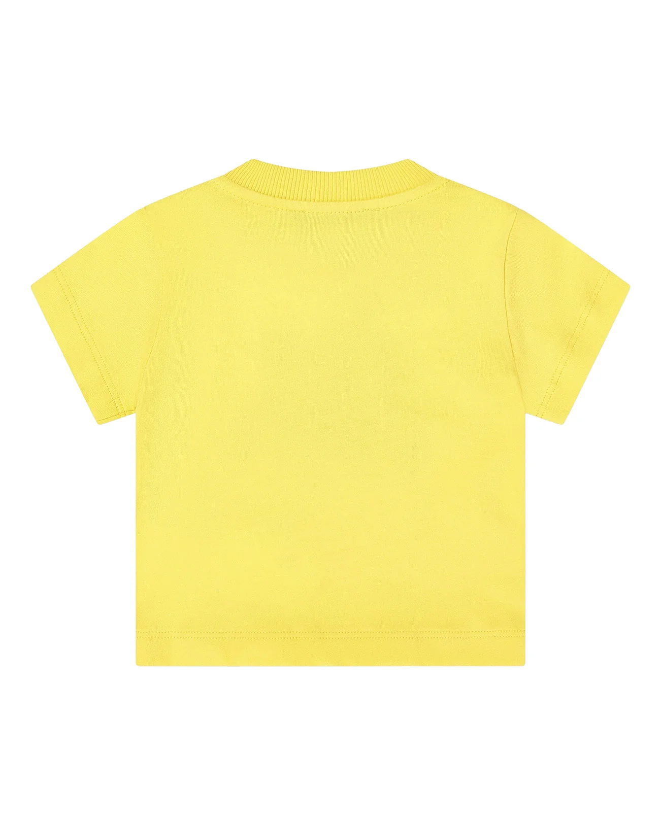 Moschino Kids T-Shirt Giallo con Logo Teddy Bear per Neonate