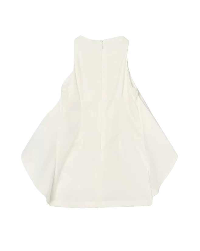 Blumarine Kids Abito Bianco con Strass per Bambine