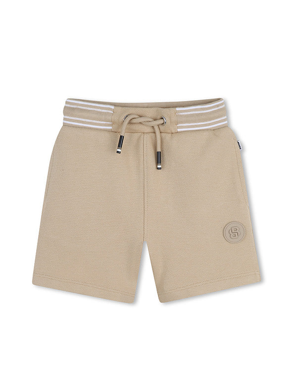 Boss Kids Bermuda Beige in Cotone per Neonati