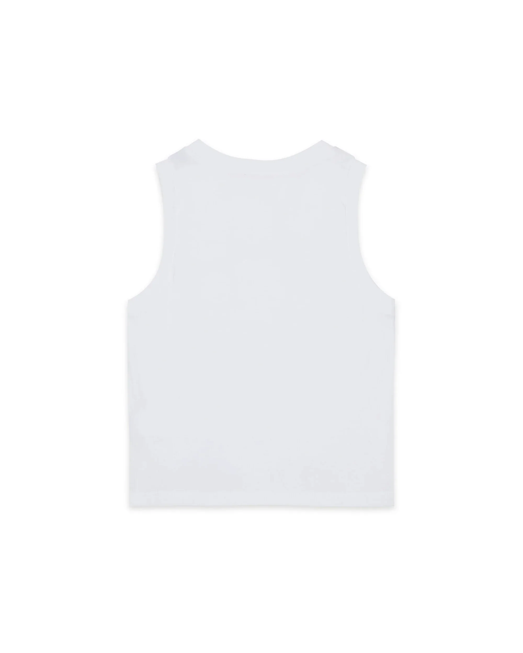 Diesel Kids Canotta Bianca con Ricamo Logo a Contrasto per Bambini