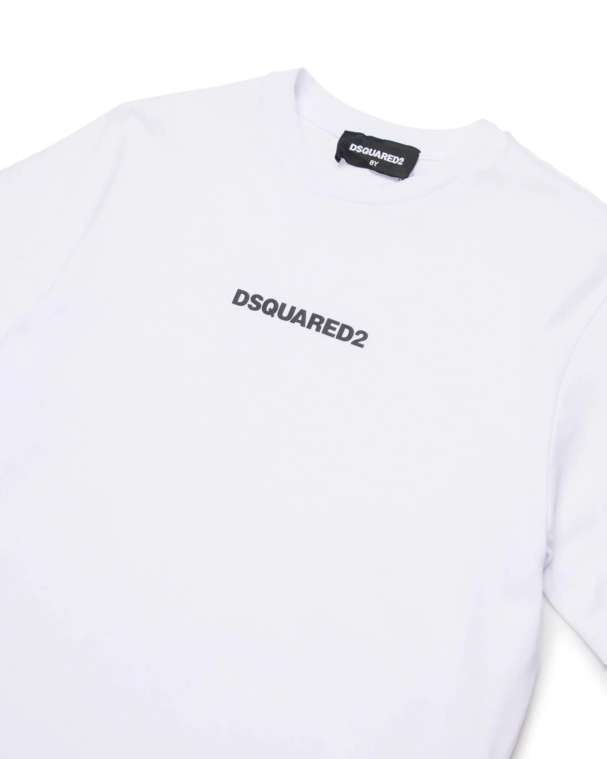 Dsquared2 Kids T-shirt Bianca con Stampa Logo per Bambini