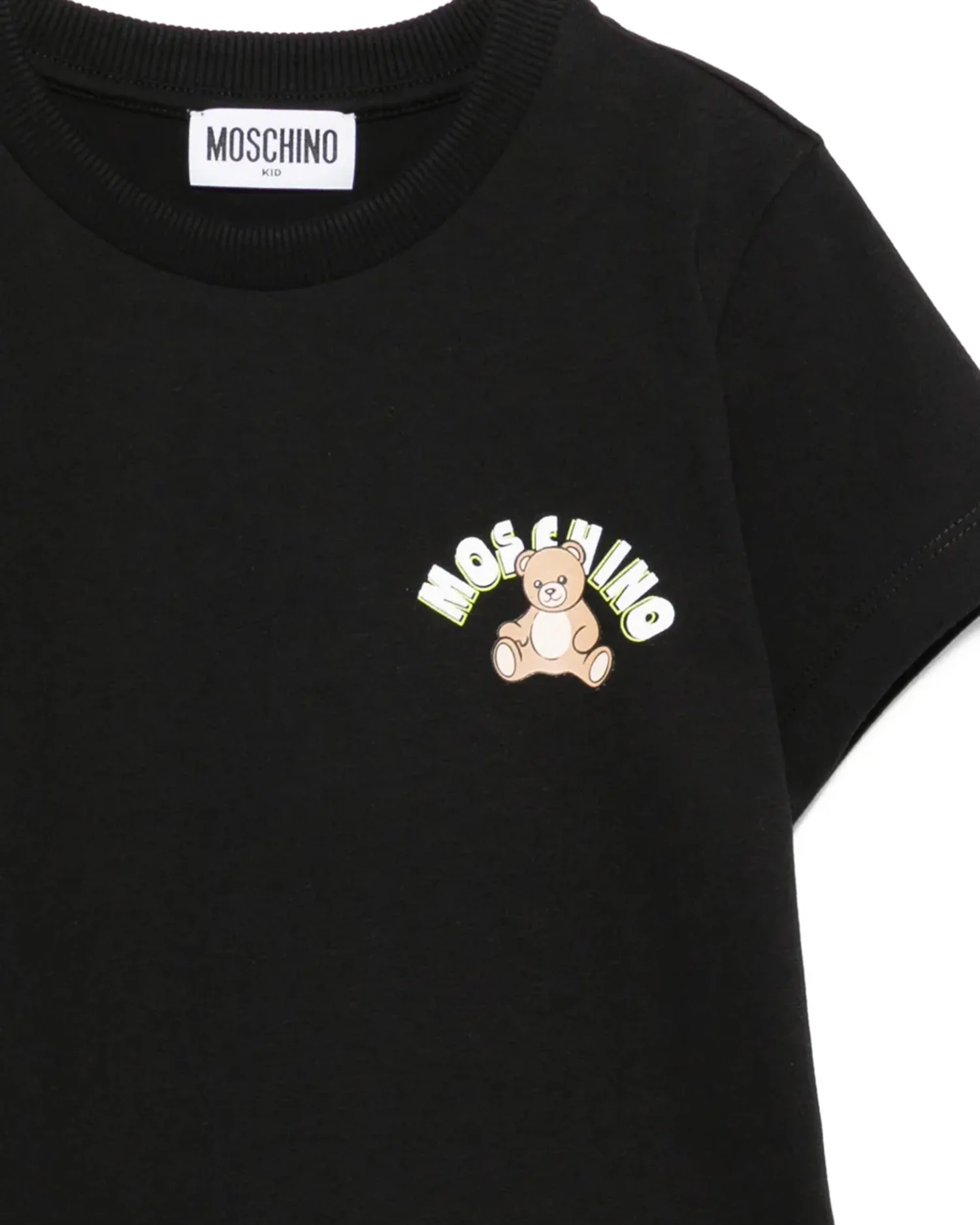 Moschino Kids T-shirt Nero con Teddy Bear per Bambini