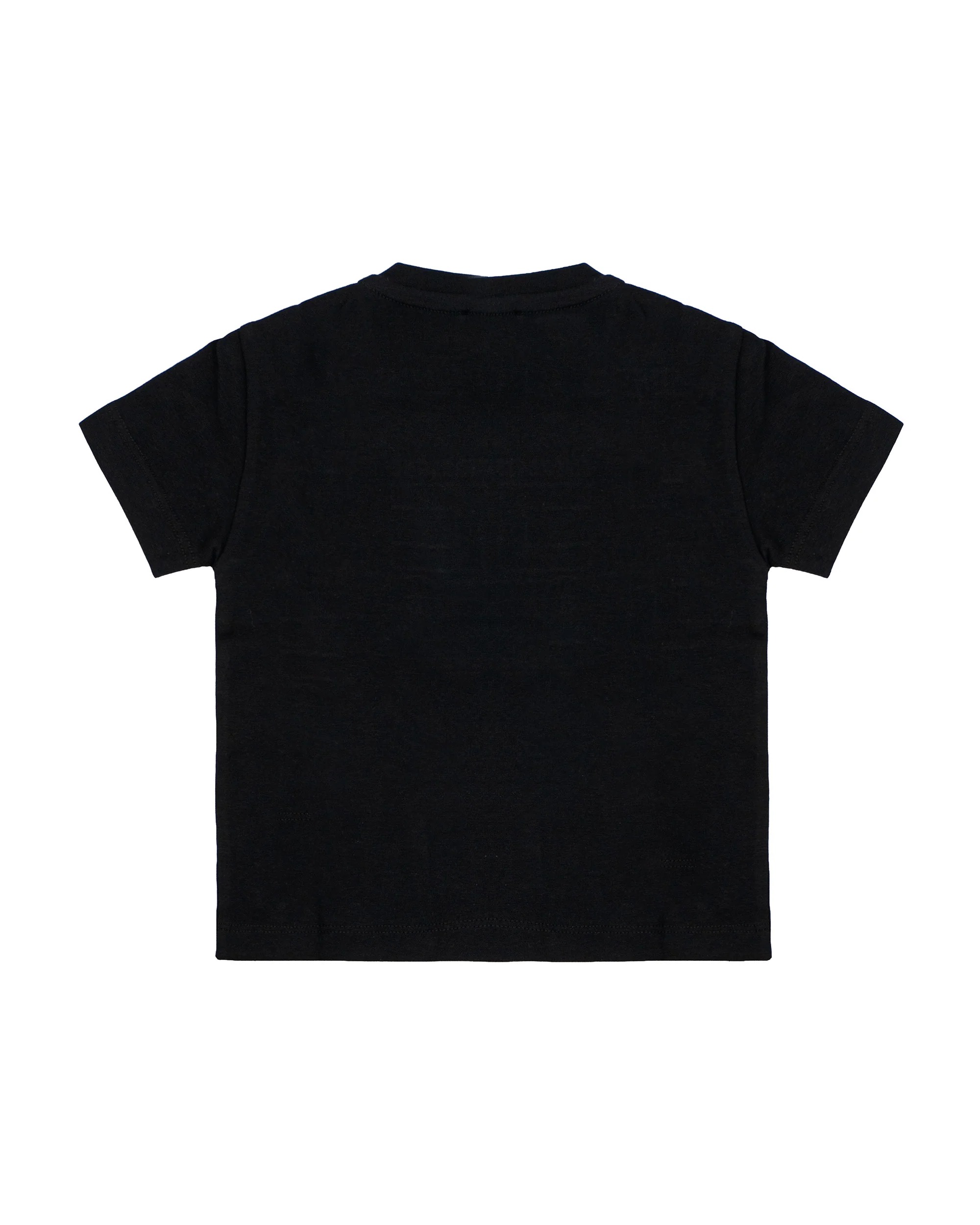 Elisabetta Franchi La Mia Bambina T-Shirt Nero con Logo Ricamato per Neonate
