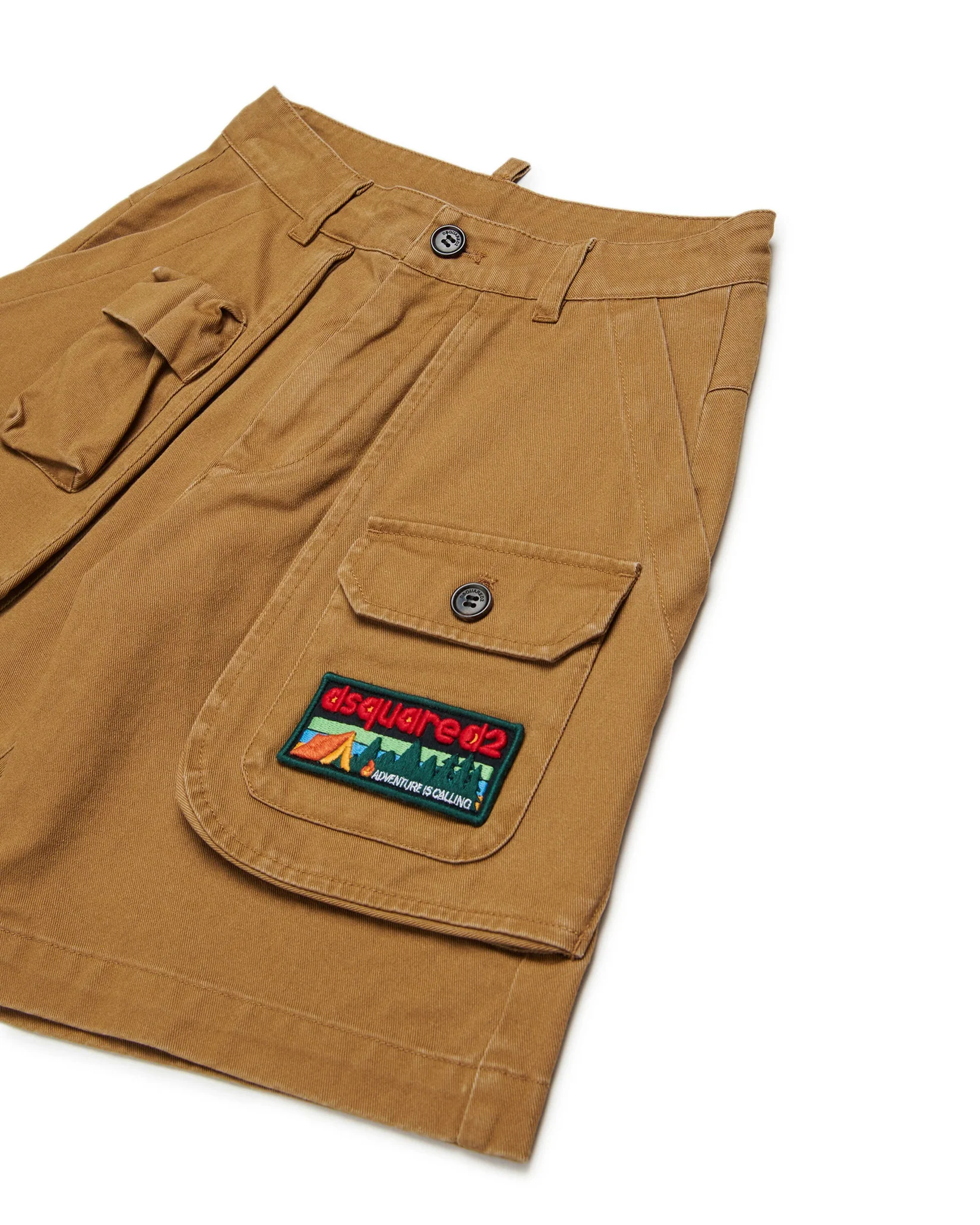 Dsquare2 Kids Bermuda Bronze Brown Cargo per Bambini