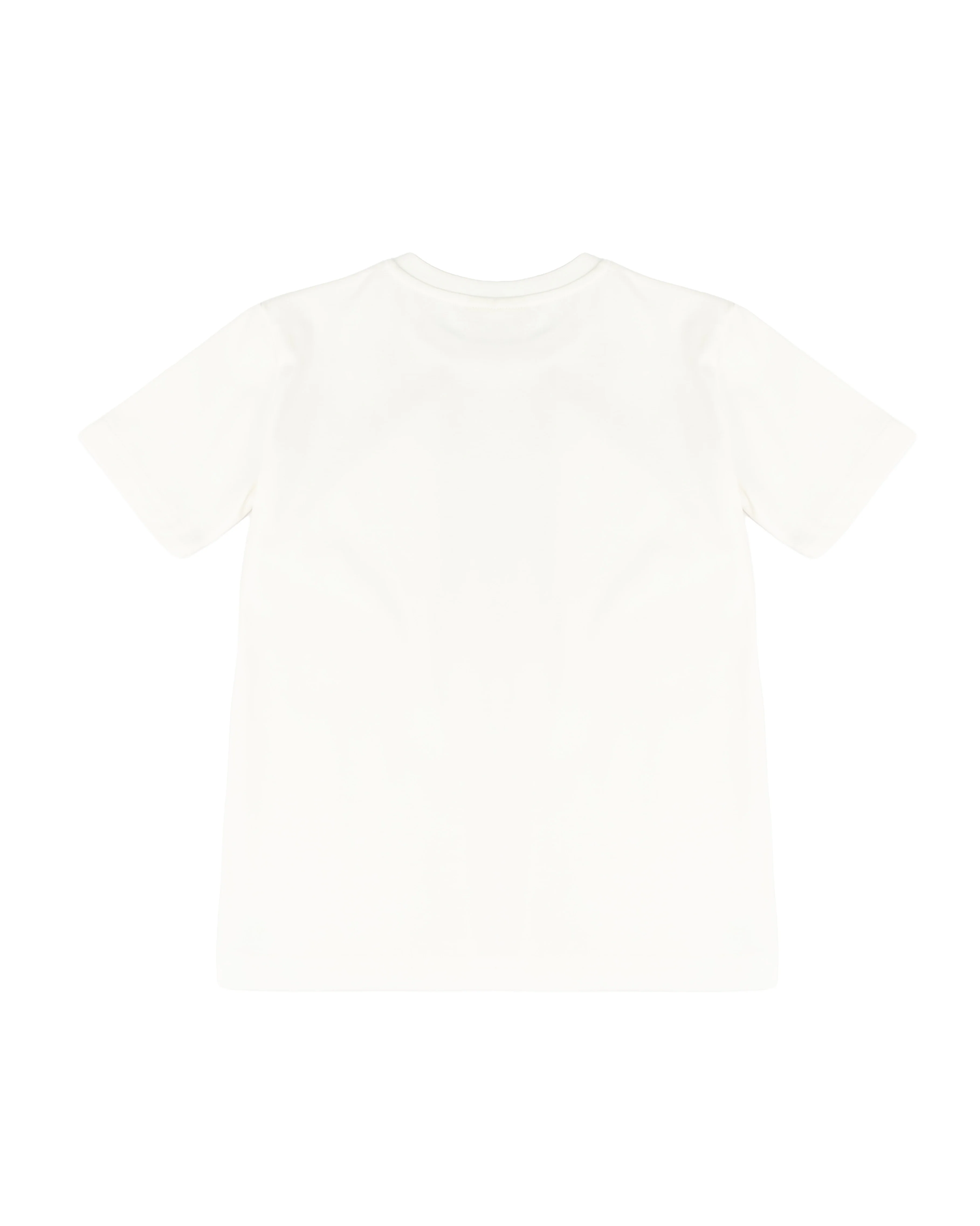 Yes London Kids T-Shirt Bianco con Tasca e Logo per Bambini