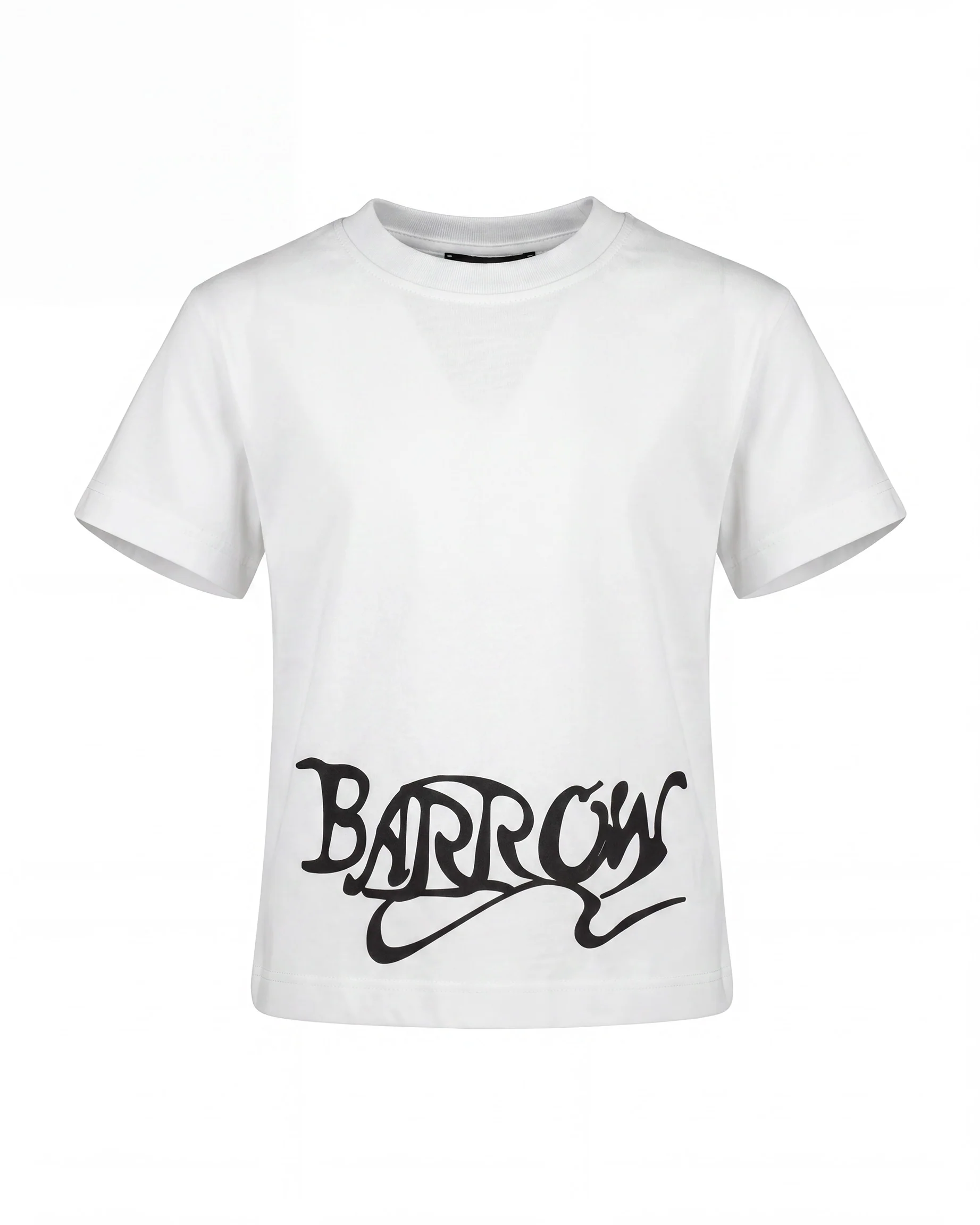 Barrow Kids T-Shirt Off-White con Stampa Logo per Bambine