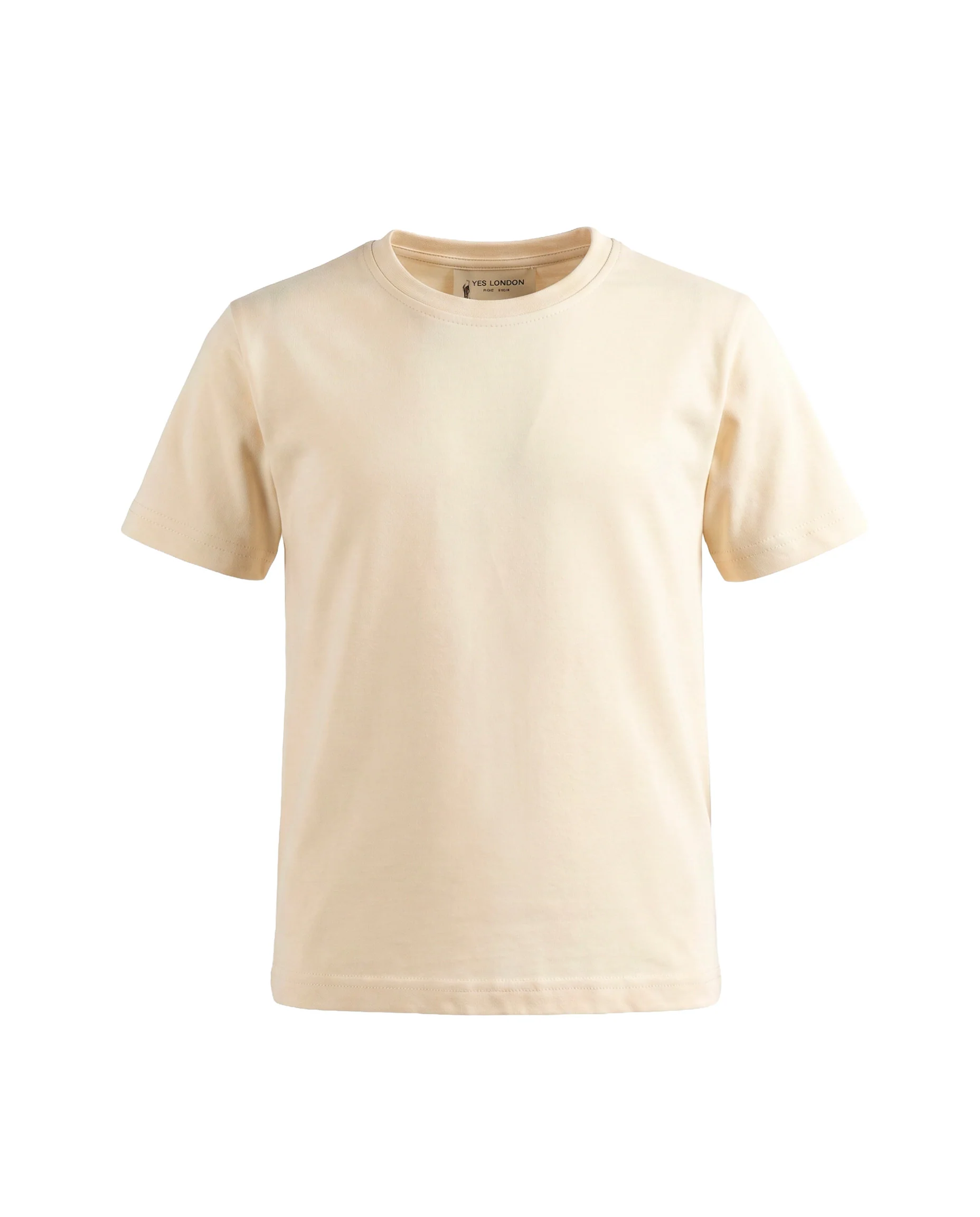 Yes London Kids T-Shirt Beige con Logo sul Retro per Bambini