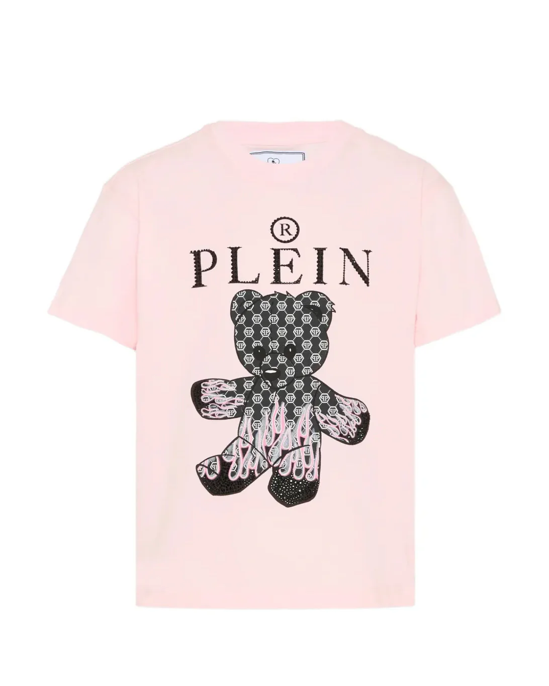Philipp Plein Kids T-Shirt Rosa con Stampa Grafica per Bambine