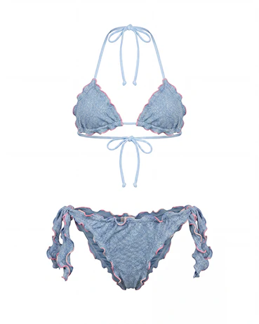 4Giveness Kids Bikini Triangolo Azzurro per Bambine