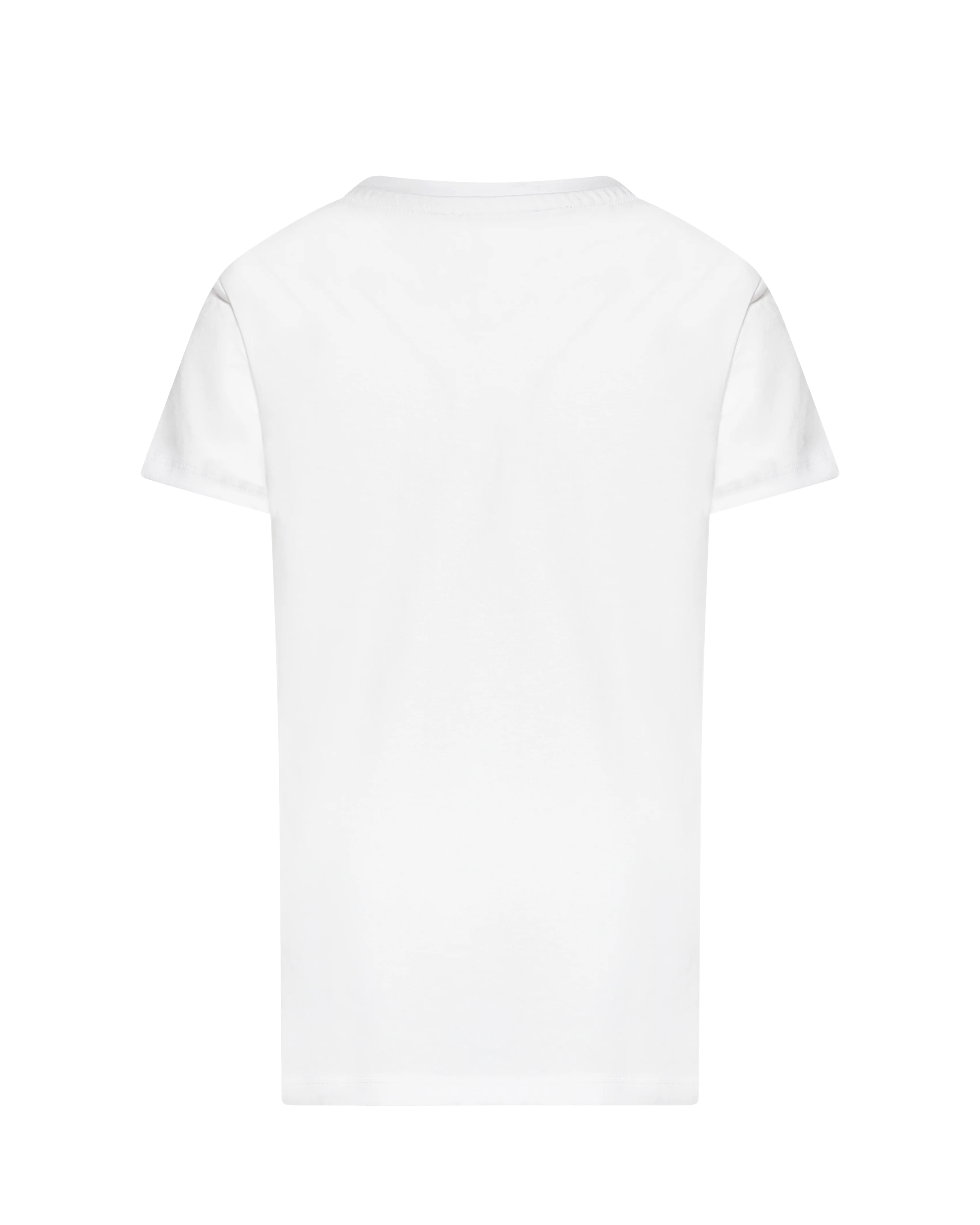 John Richmond Kids T-Shirt Bianco con Logo Ricamato per Bambini
