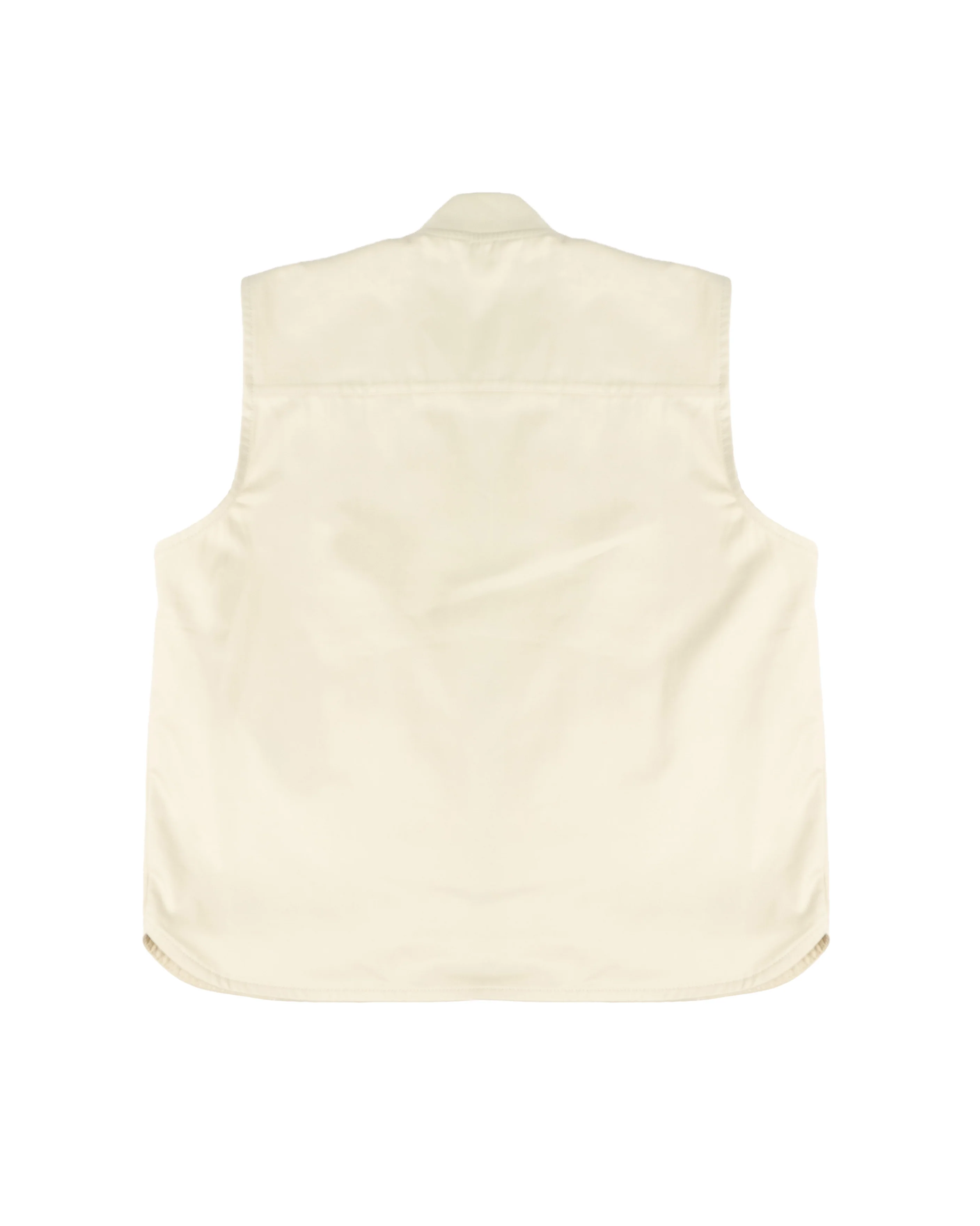 Yes London Kids Gilet Beige con Tasconi e Logo per Bambini
