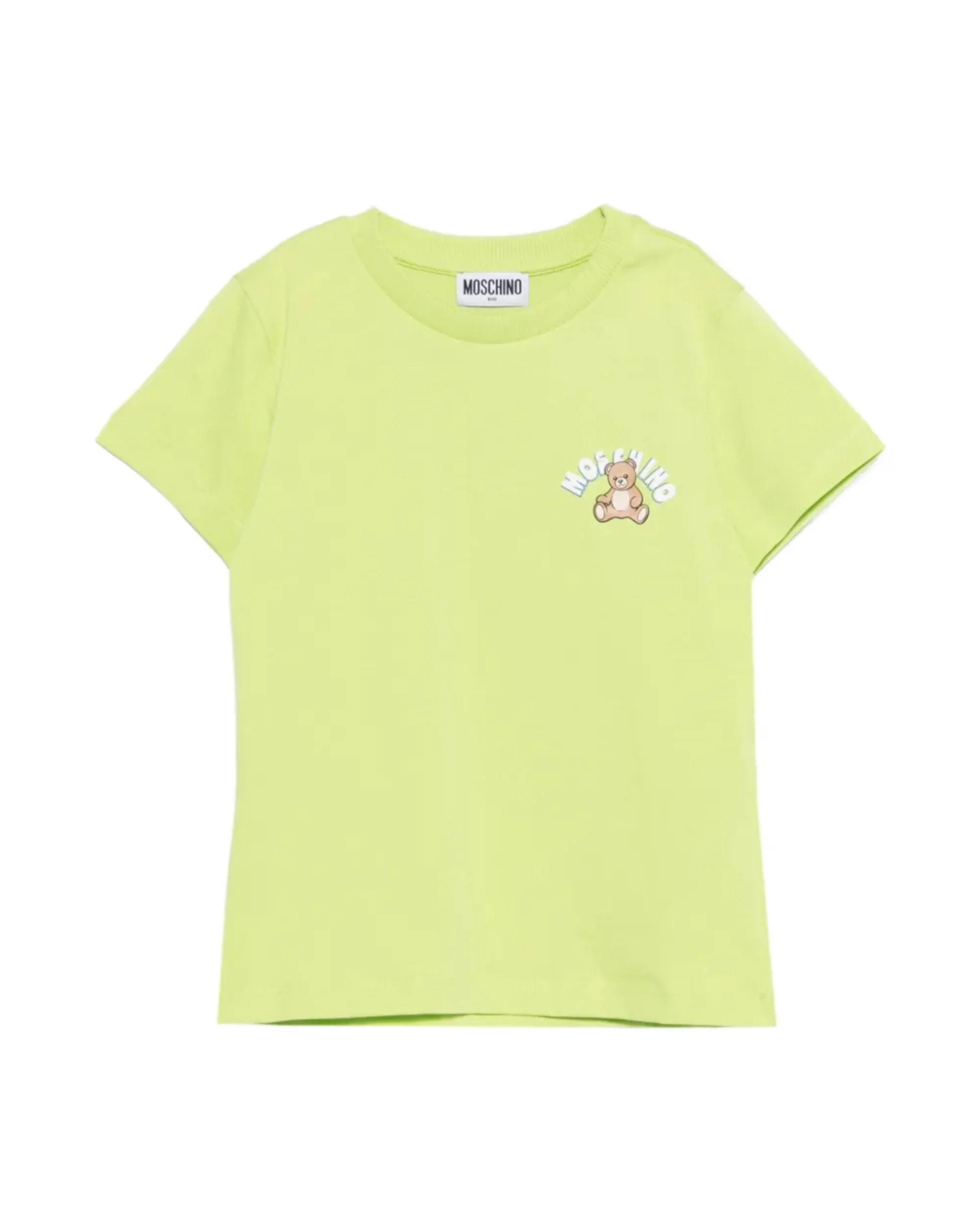 Moschino Kids T-shirt Verde con Teddy Bear per Bambini