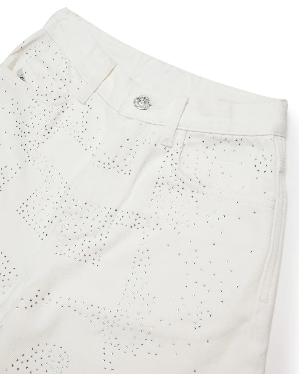 Diesel Kids Bermuda in Denim Bianco Regular Fit per Bambini