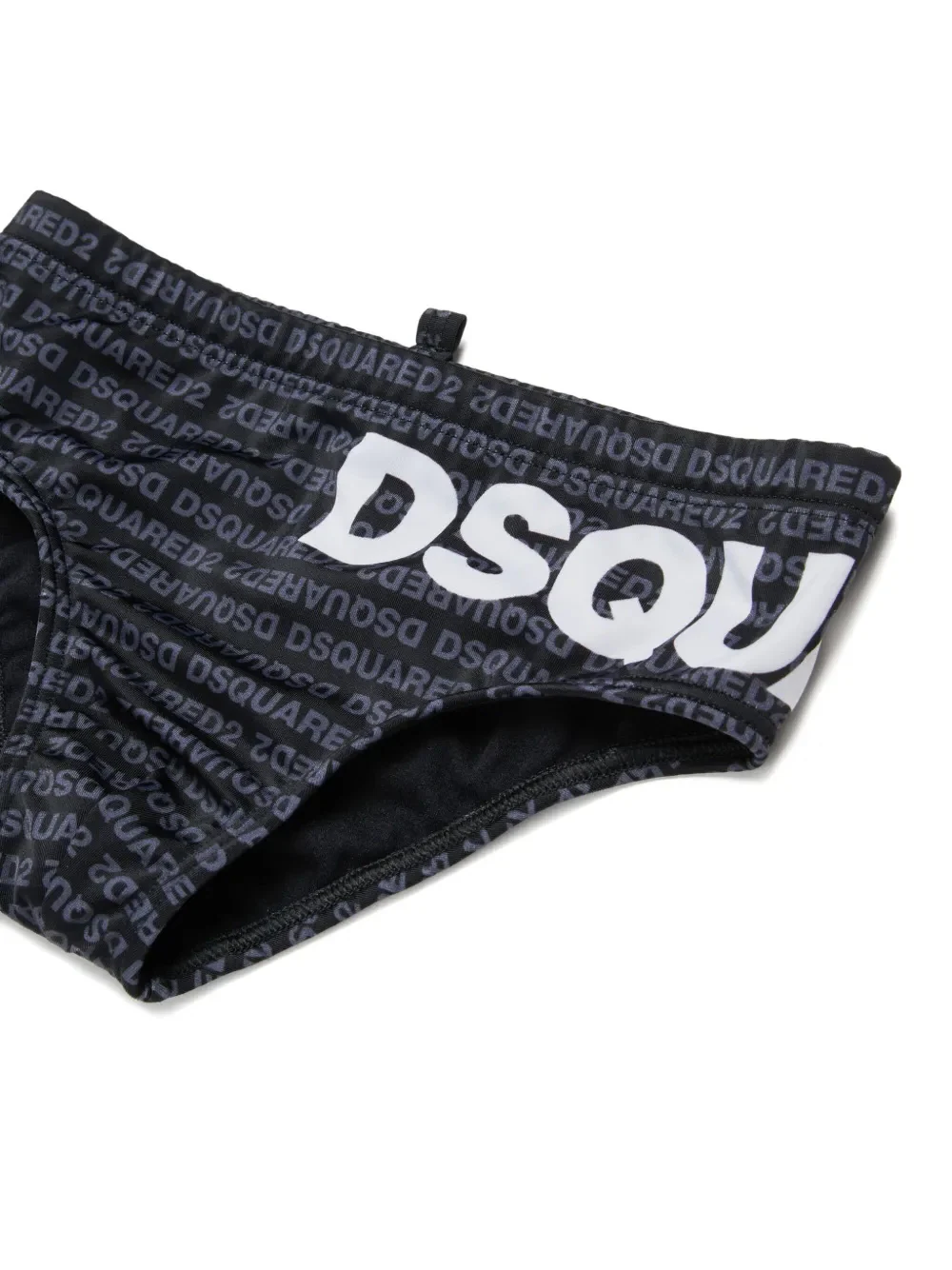Dsquared2 Kids Costume Nero con Logo All-Over per Bambini