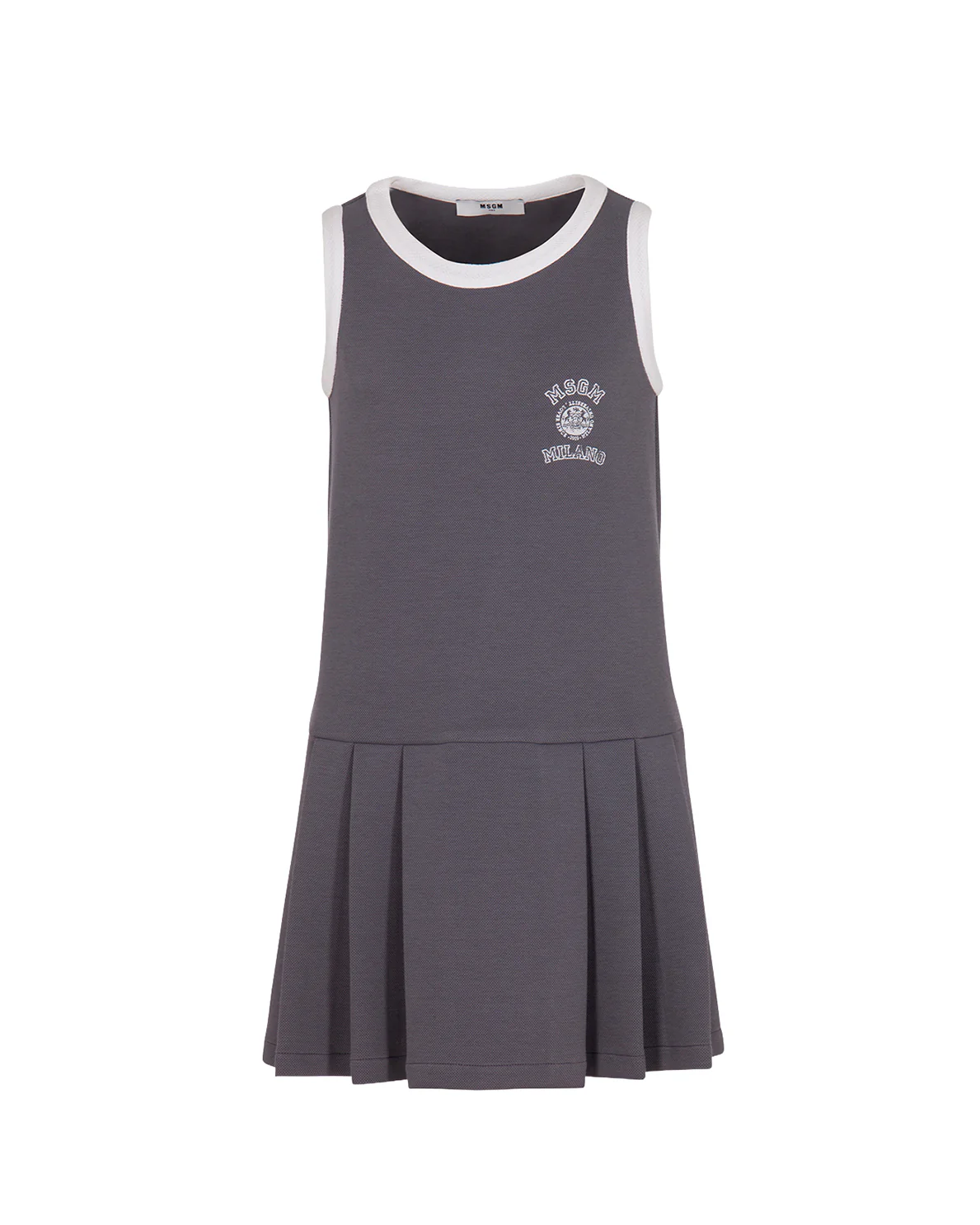 Msgm Kids Abito Giromanica Mood College per Bambine