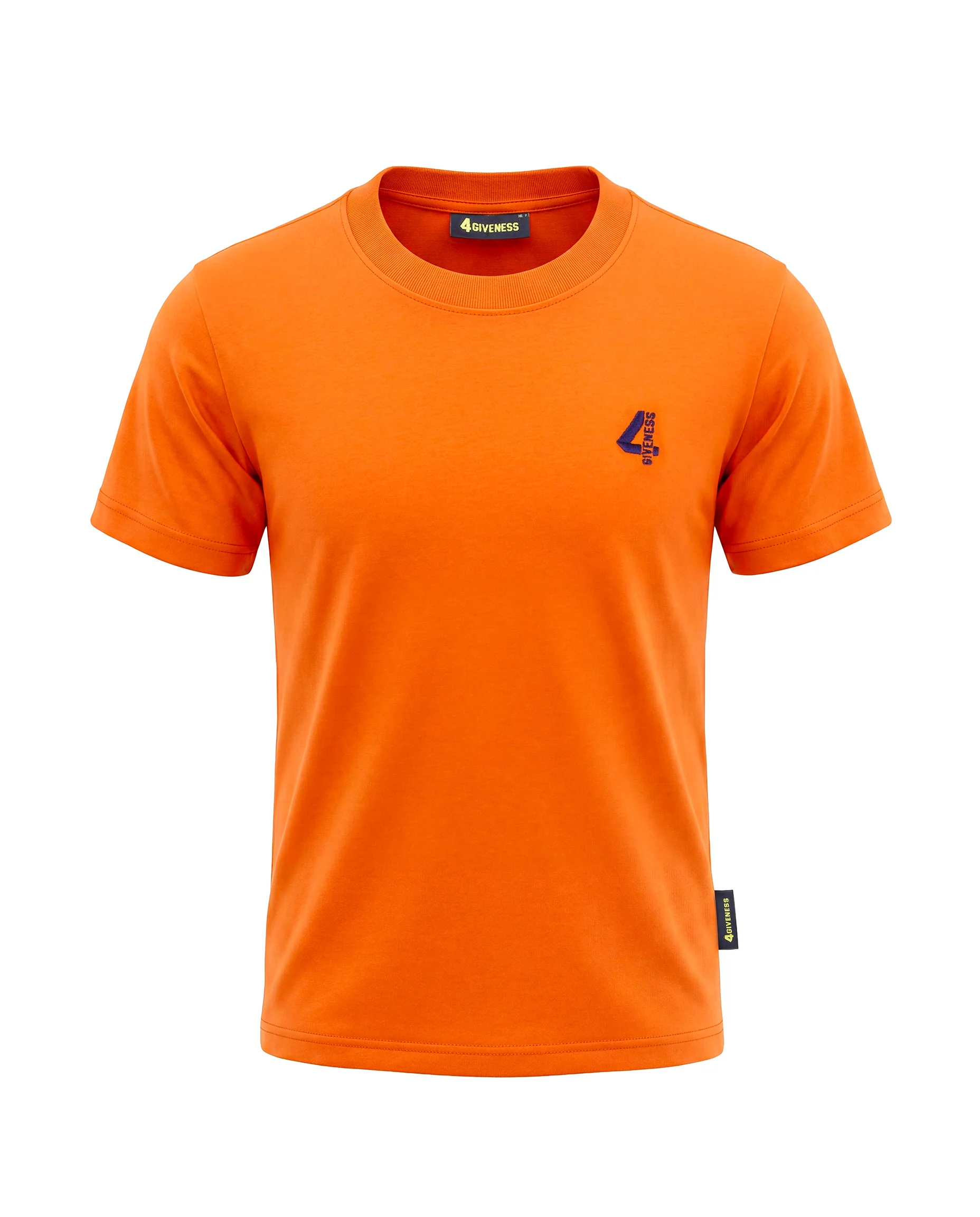 4Giveness Kids T-Shirt Arancione con Logo per Bambini