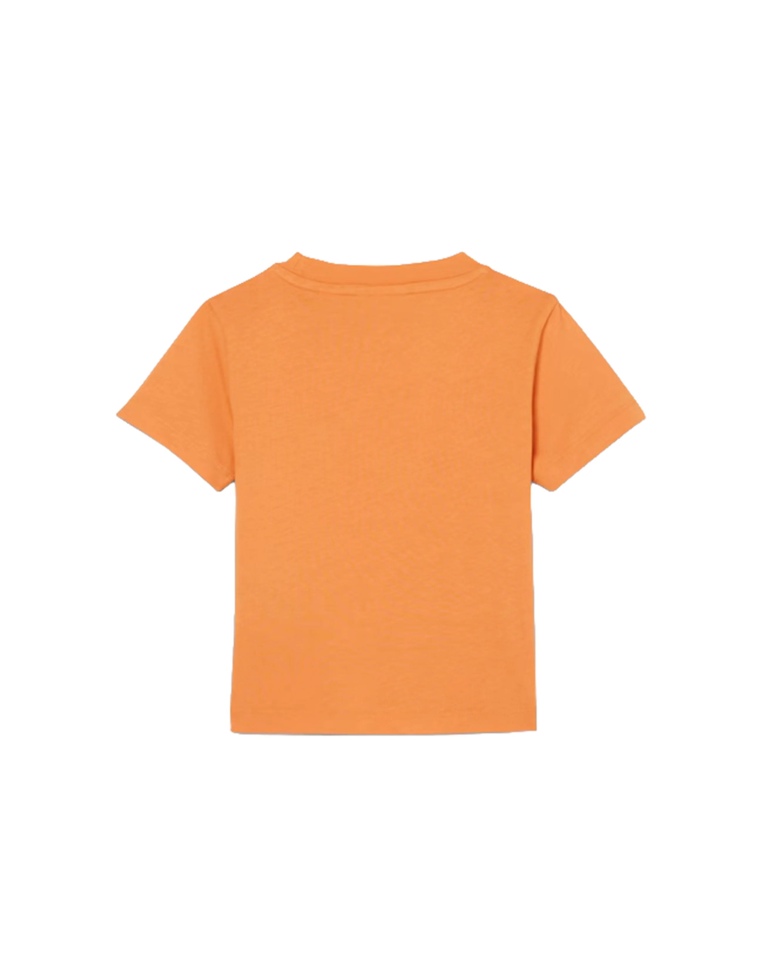 Lacoste Kids T-Shirt Arancione con Ricamo Logo Unisex