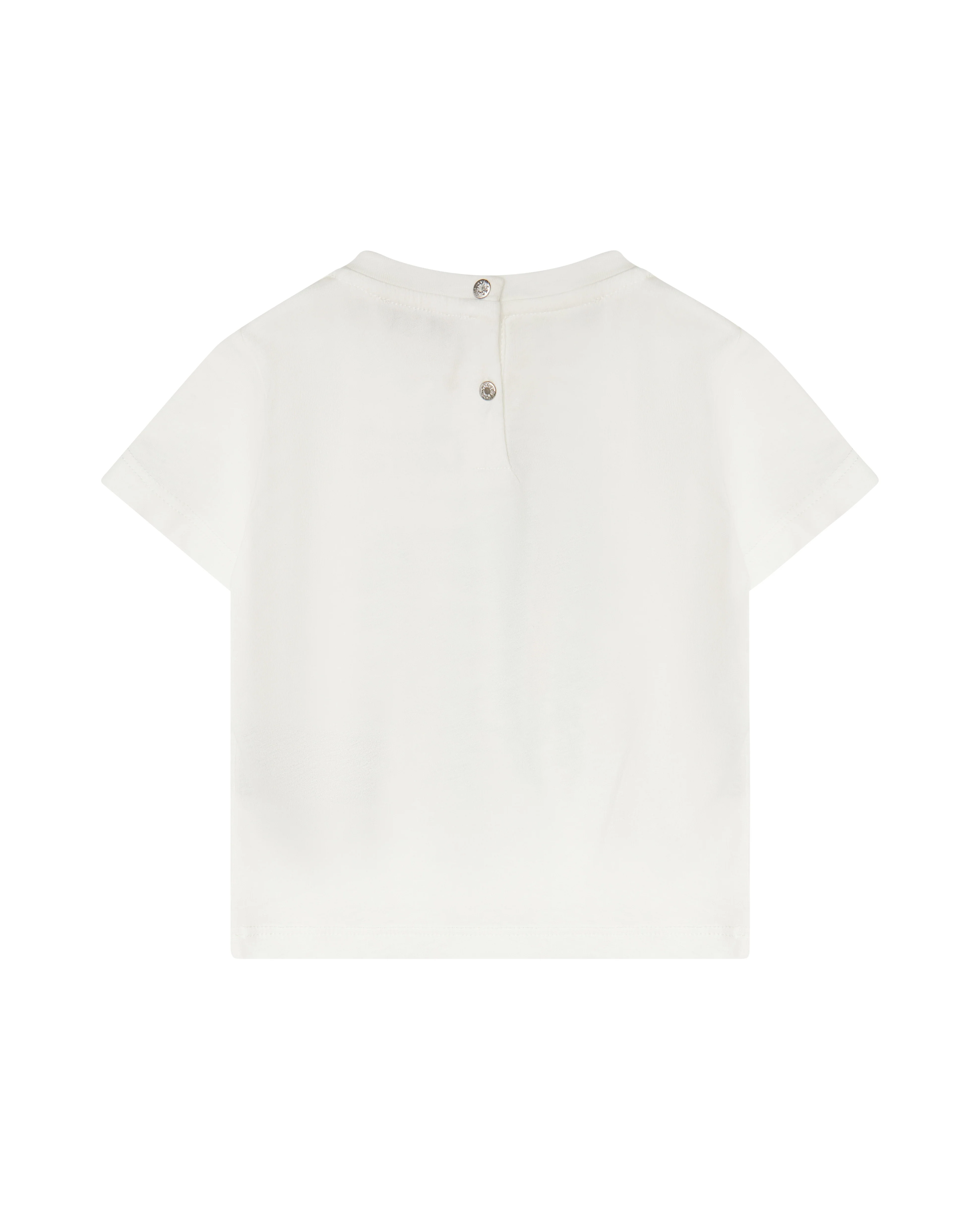 Roberto Cavalli Kids T-shirt Bianca con Stampa a Fantasia Unisex per Neonati