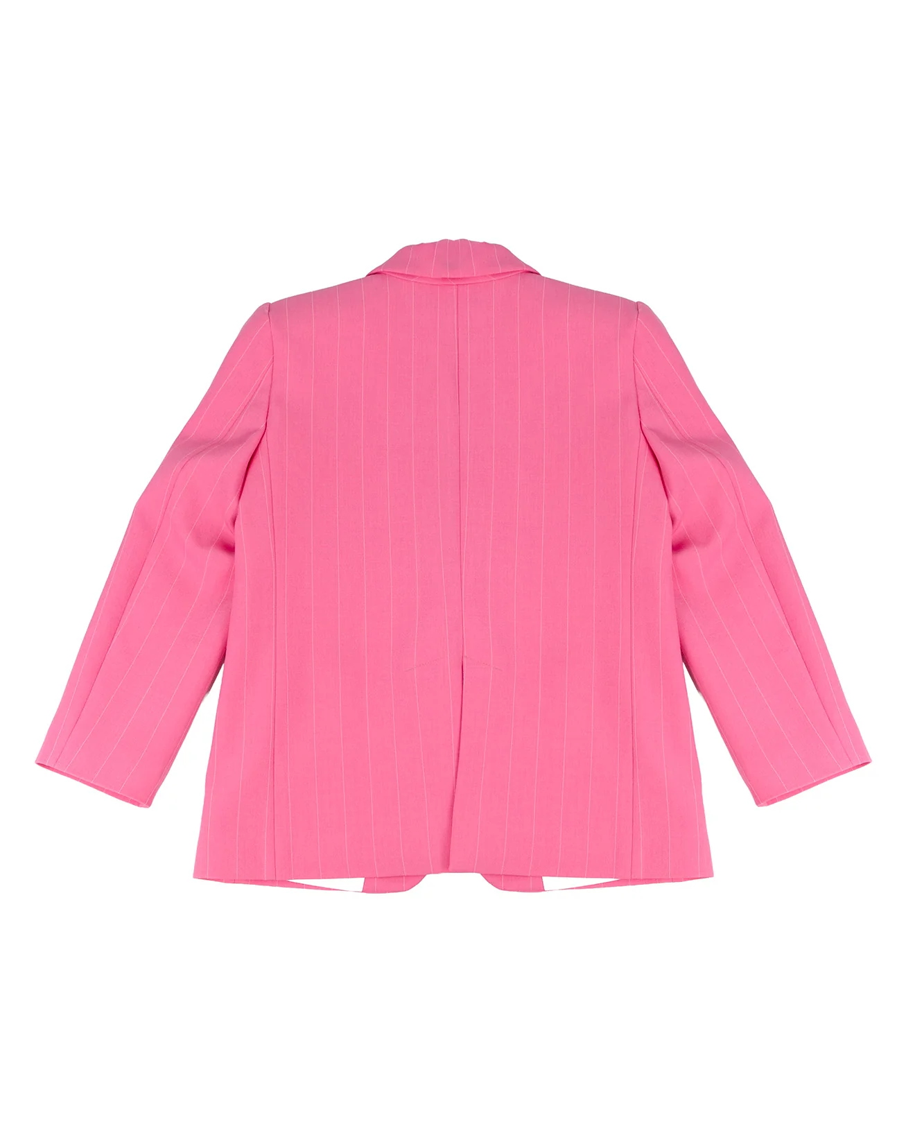 A'lapage Kids Giacca Gessata Fucsia con Fiocco per Bambine