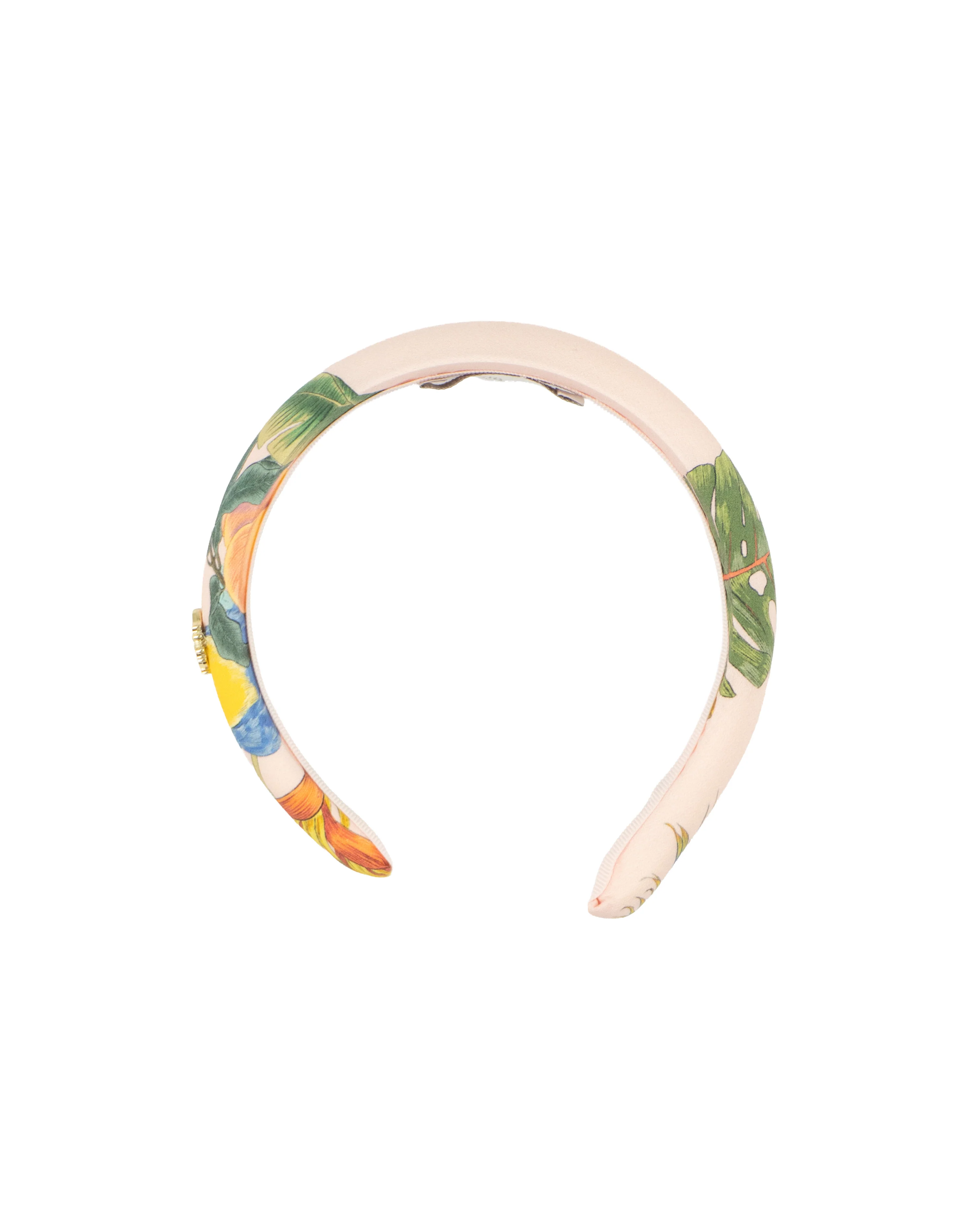 Roberto Cavalli Kids Frontino Rosa a Fantasia per Bambine