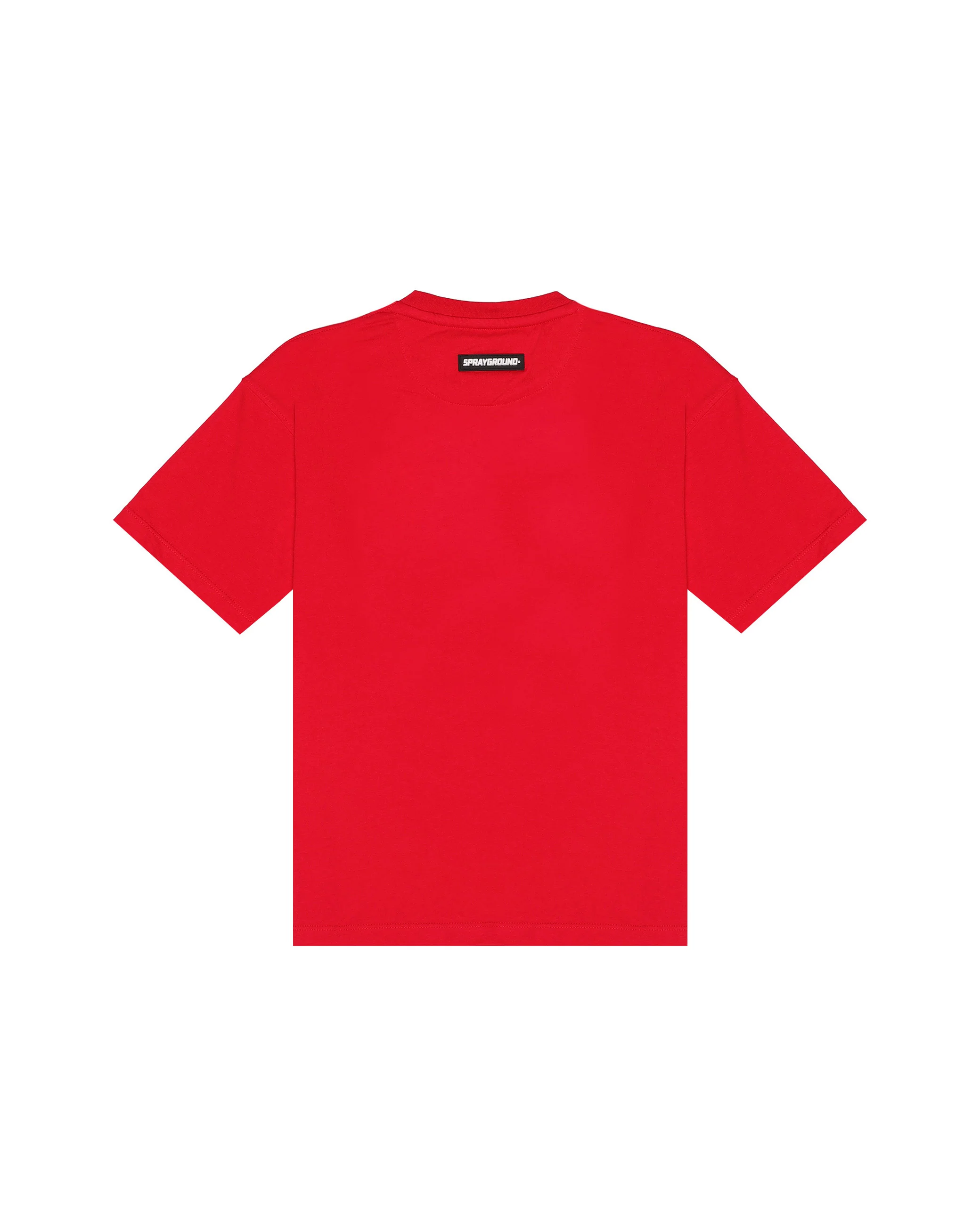 Sprayground Kids T-Shirt Rosso con Stampa Logo per Bambini