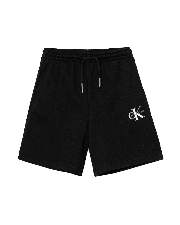 Calvin Klein Kids Short Nero con Logo per Bambini