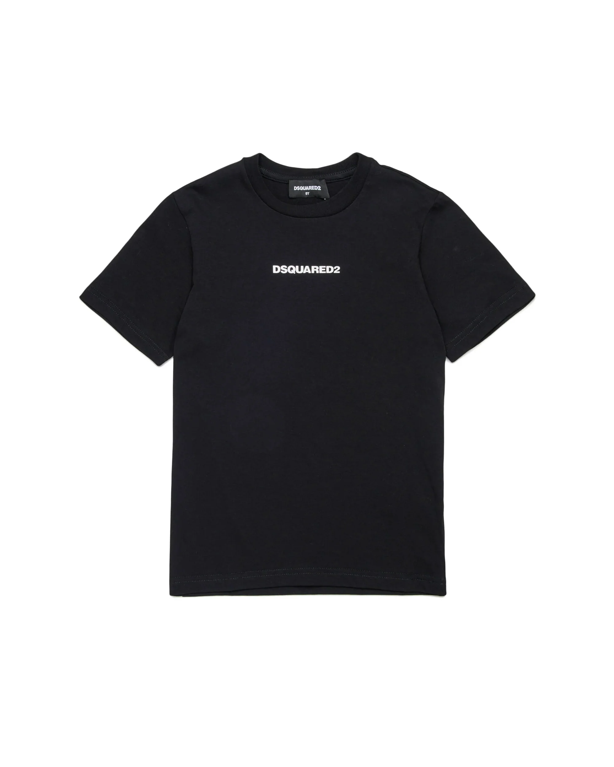 Dsquared2 Kids T-Shirt Nera con Stampa Logo per Bambini