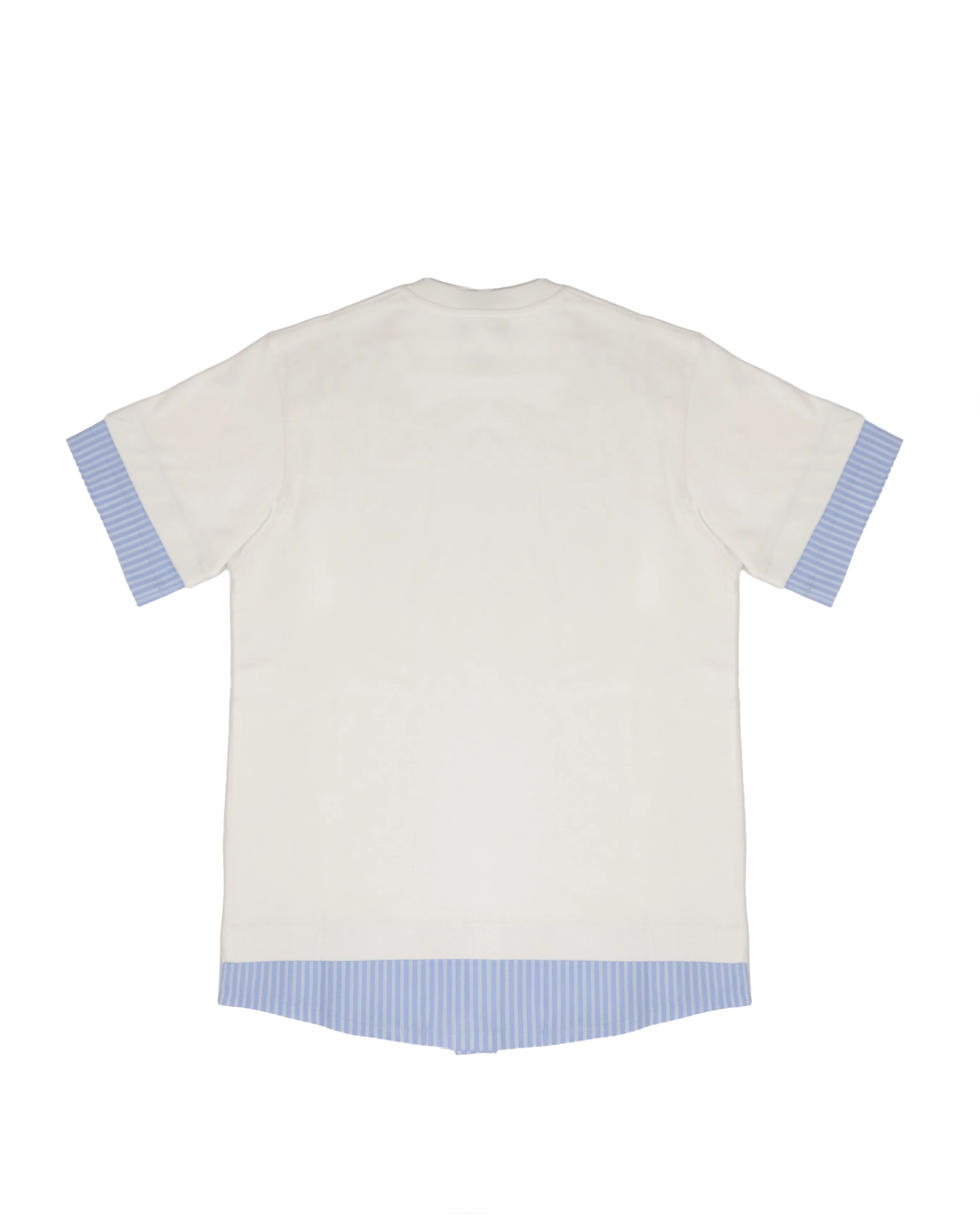 I'M Brian Kids T-Shirt Bianco con Inserto Camicia per Bambini
