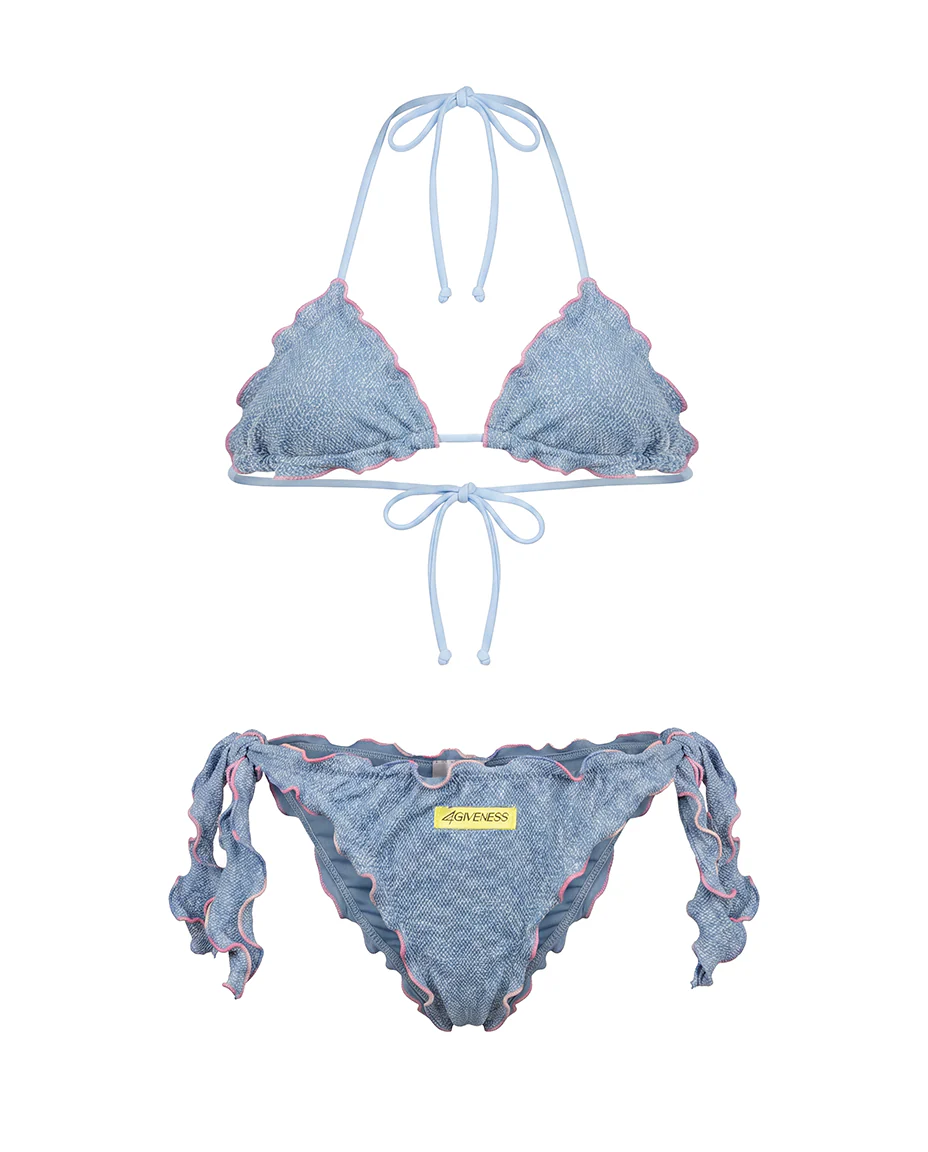 4Giveness Kids Bikini Triangolo Azzurro per Bambine