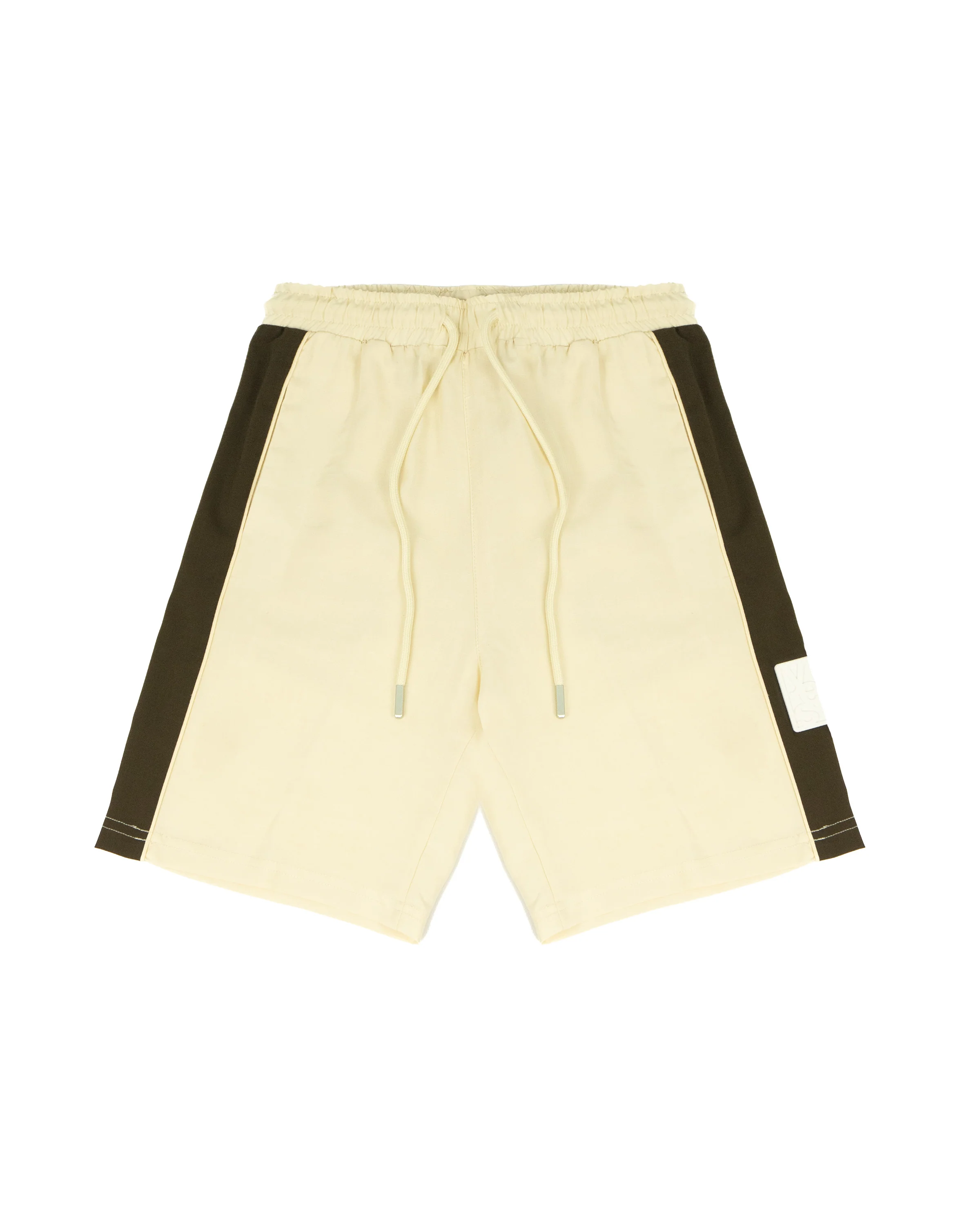 Yes London Kids Bermuda Panna/Verde Militare con Laccio per Bambini