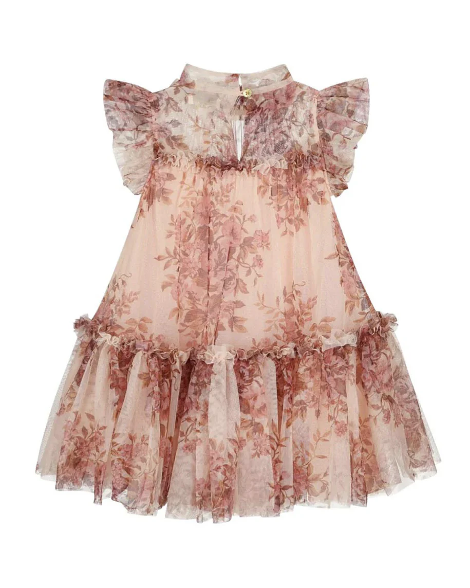 Angel's Face Kids Abito Marigold Rosa Cipria con Tulle per Bambine