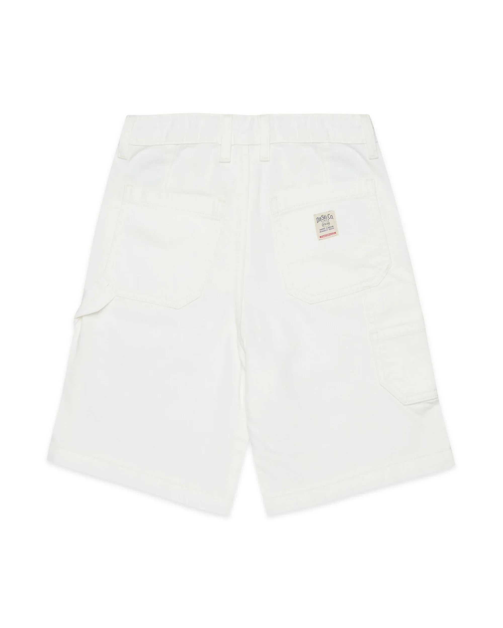 Diesel Kids Bermuda in Denim Bianco per Bambini
