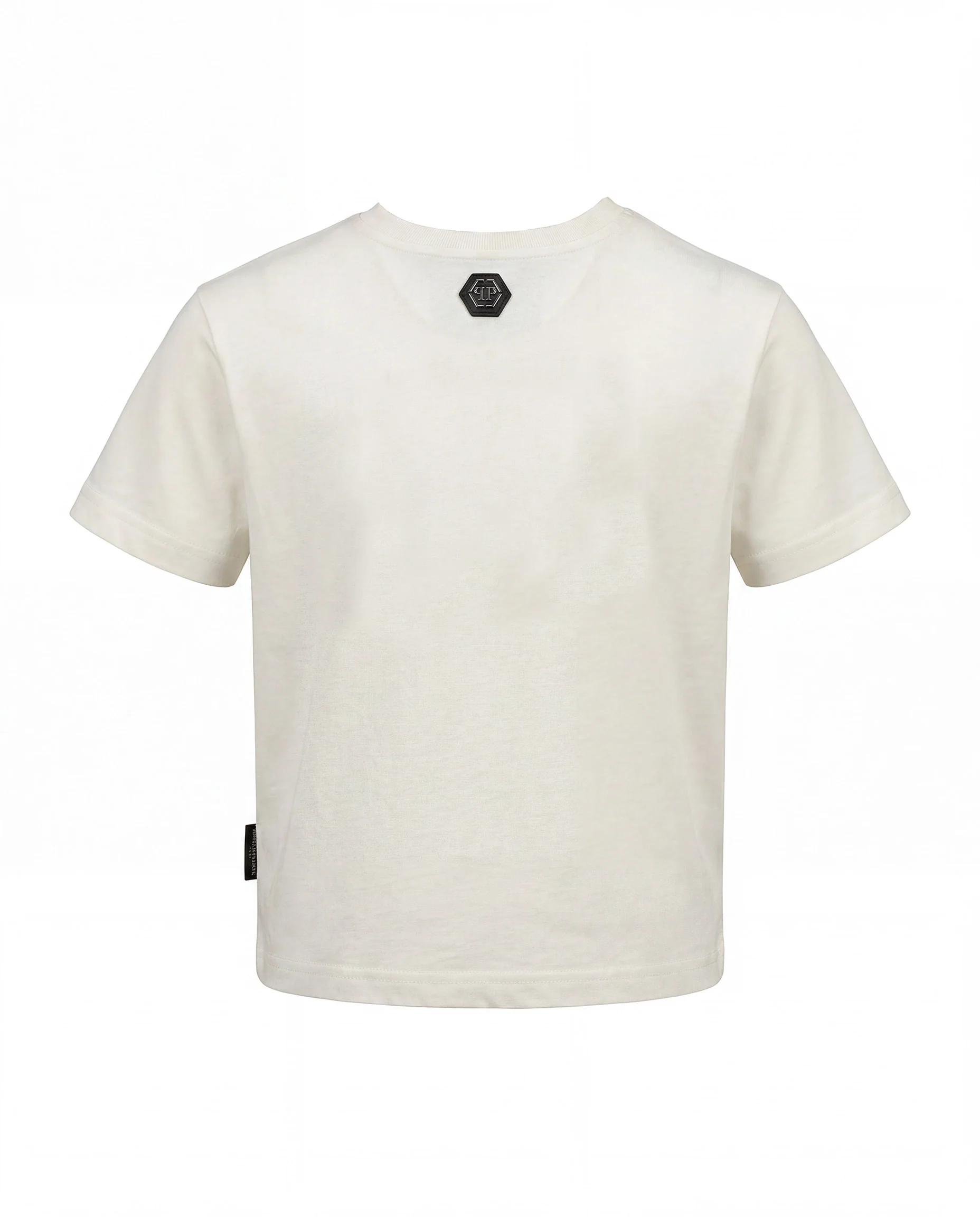 Philipp Plein Kids T-Shirt Bianco con Stampa per Bambini