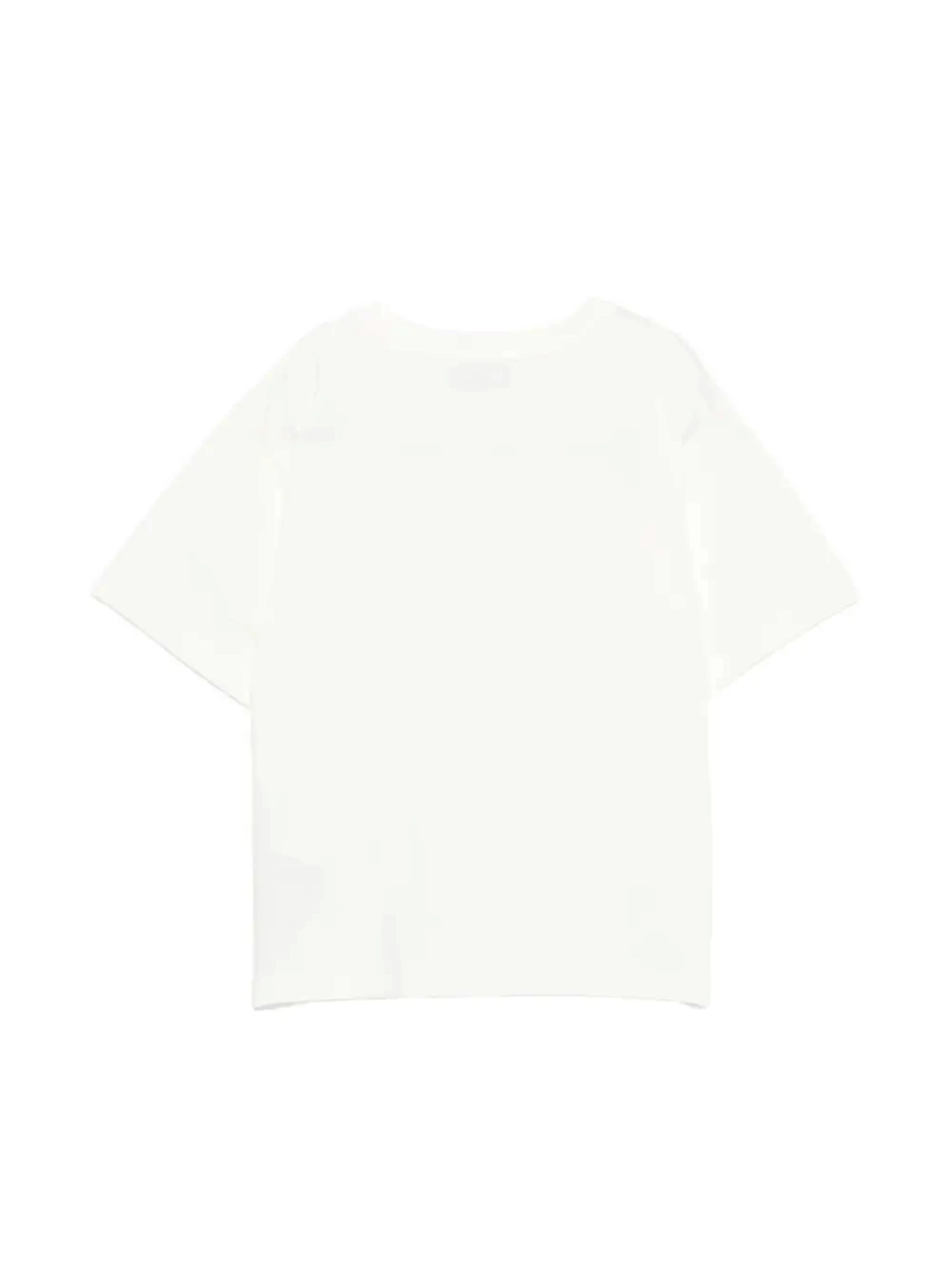 Moschino Kids Maxi T-Shirt Panna con Logo Teddy Bear per Bambine