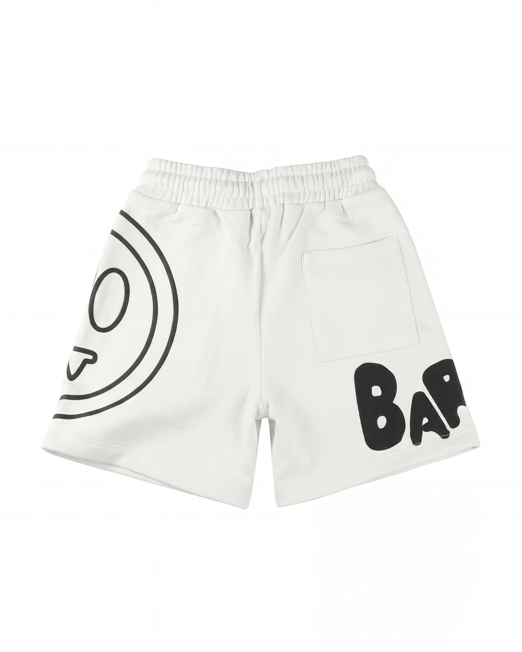 Barrow Kids Short Bianco con Stampa Logo Unisex