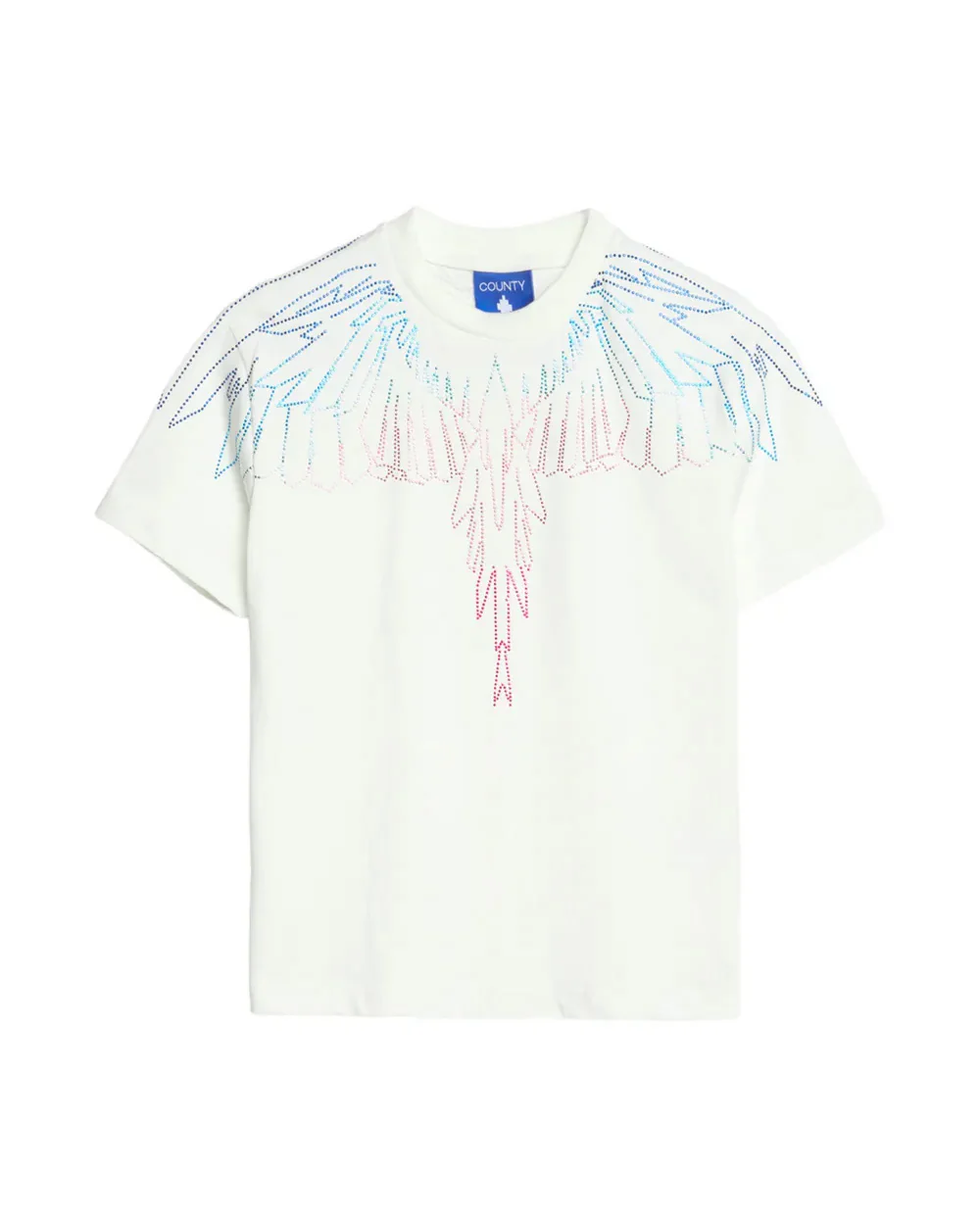 Marcelo Burlon County of Milan Kids T-Shirt Cocco con Stampa Multicolor per Bambine