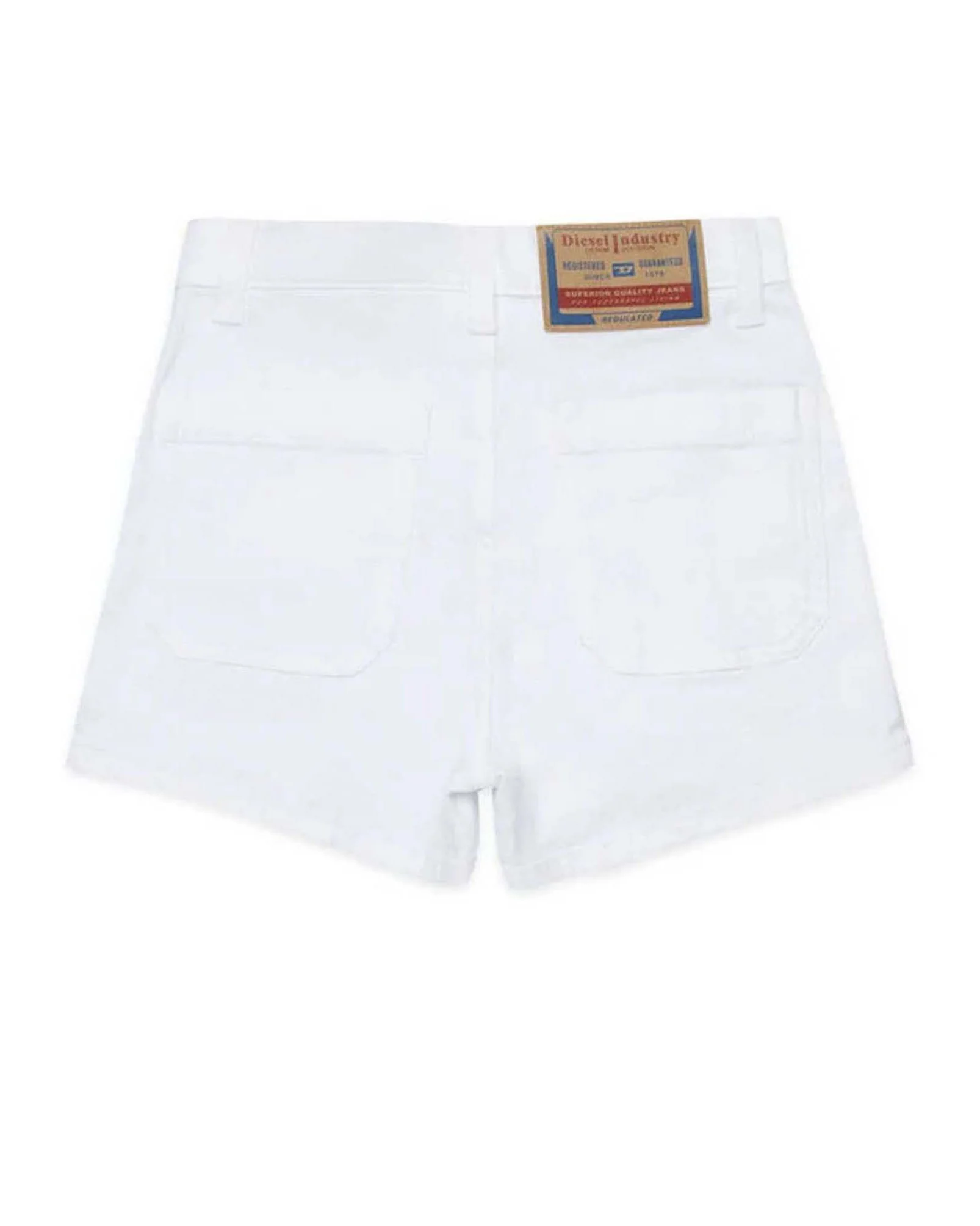 Diesel Kids Bermuda in Denim Bianco per Bambine