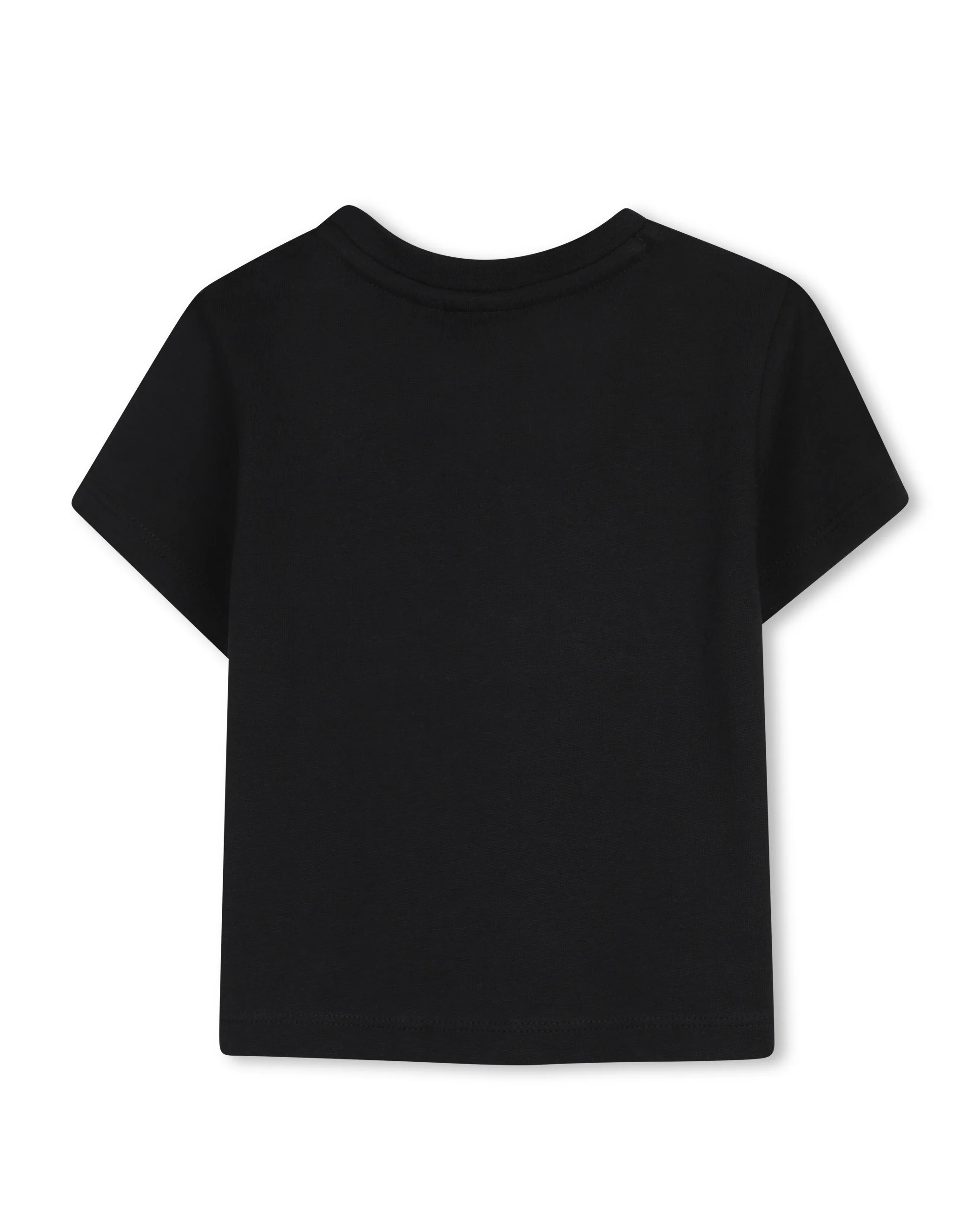 Boss Kids T-Shirt Nero con Stampa per Neonati