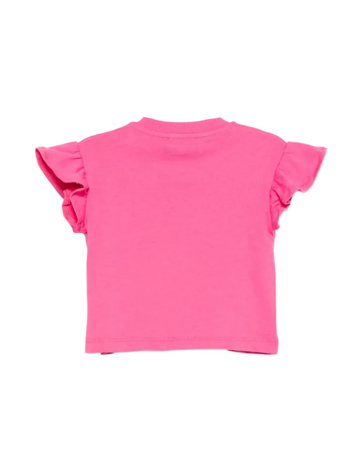 Moschino Kids T-Shirt con Teddy Bear Fuxia per Neonate