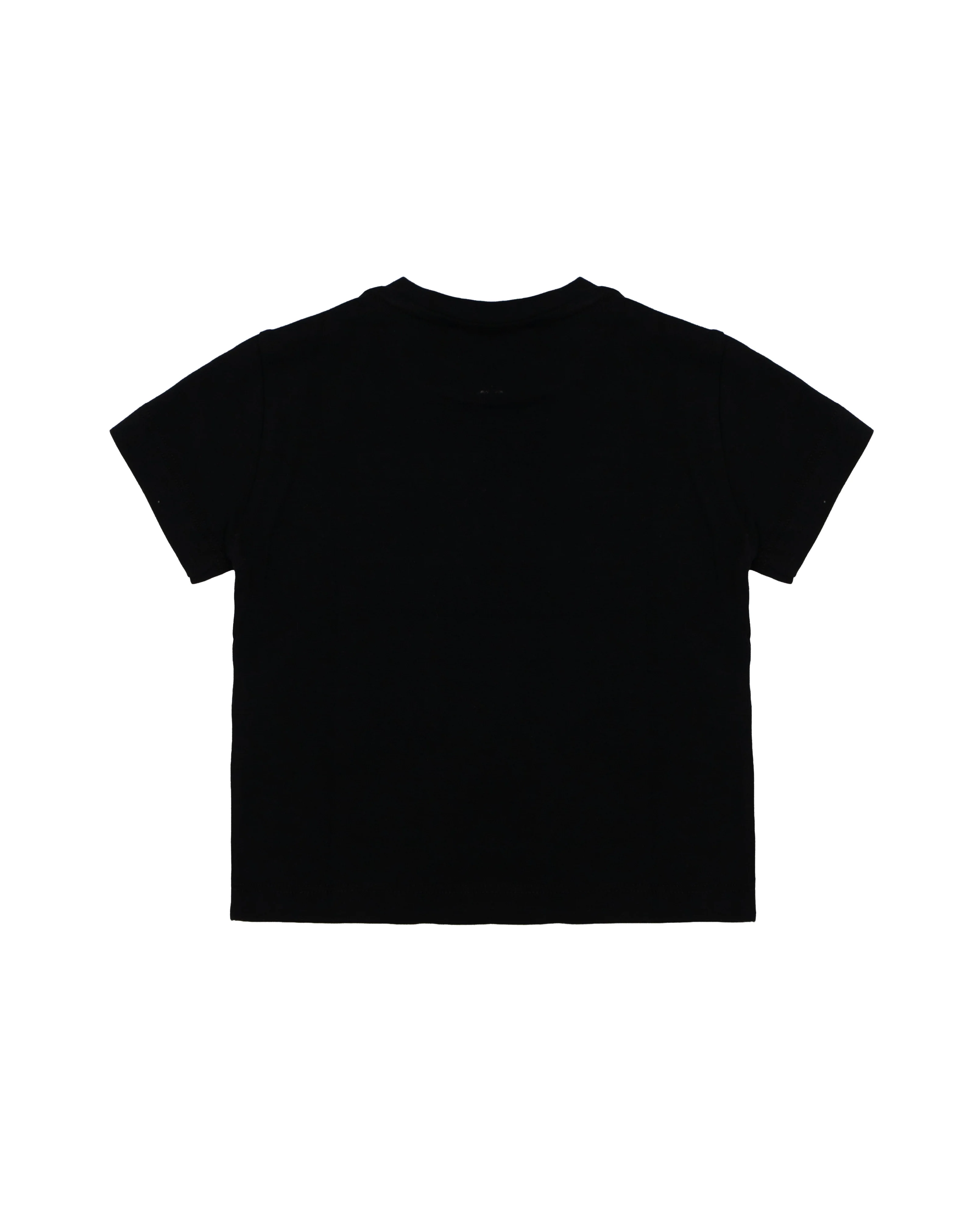 Elisabetta Franchi La Mia Bambina T-shirt Nero con Logo Bianco per Neonate