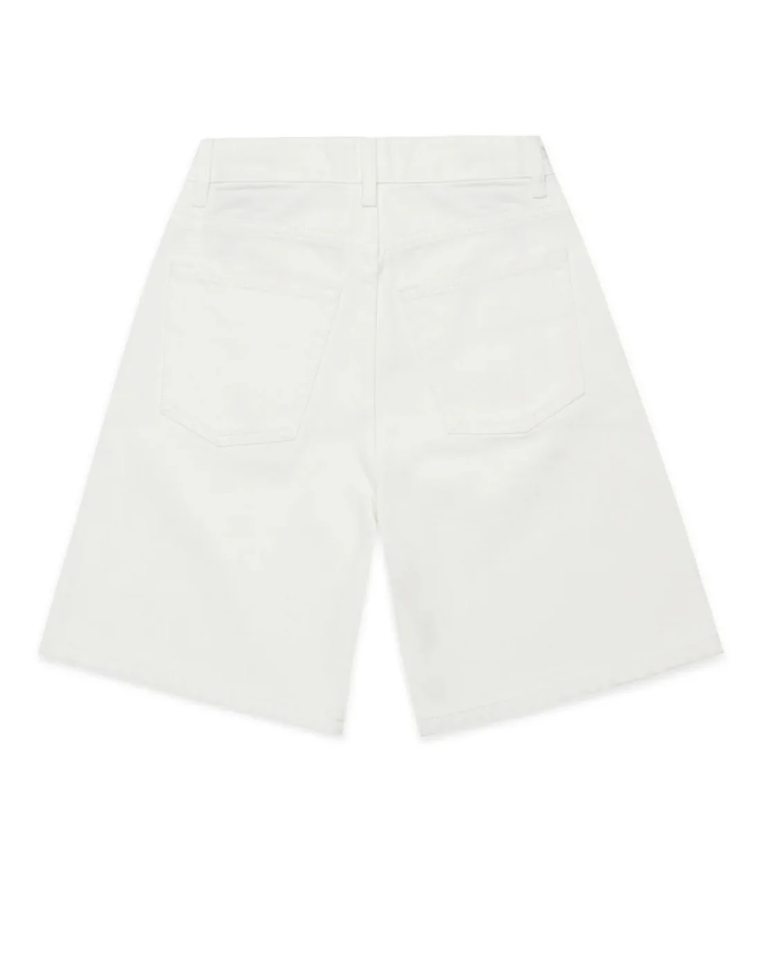Diesel Kids Bermuda in Denim Bianco Regular Fit per Bambini